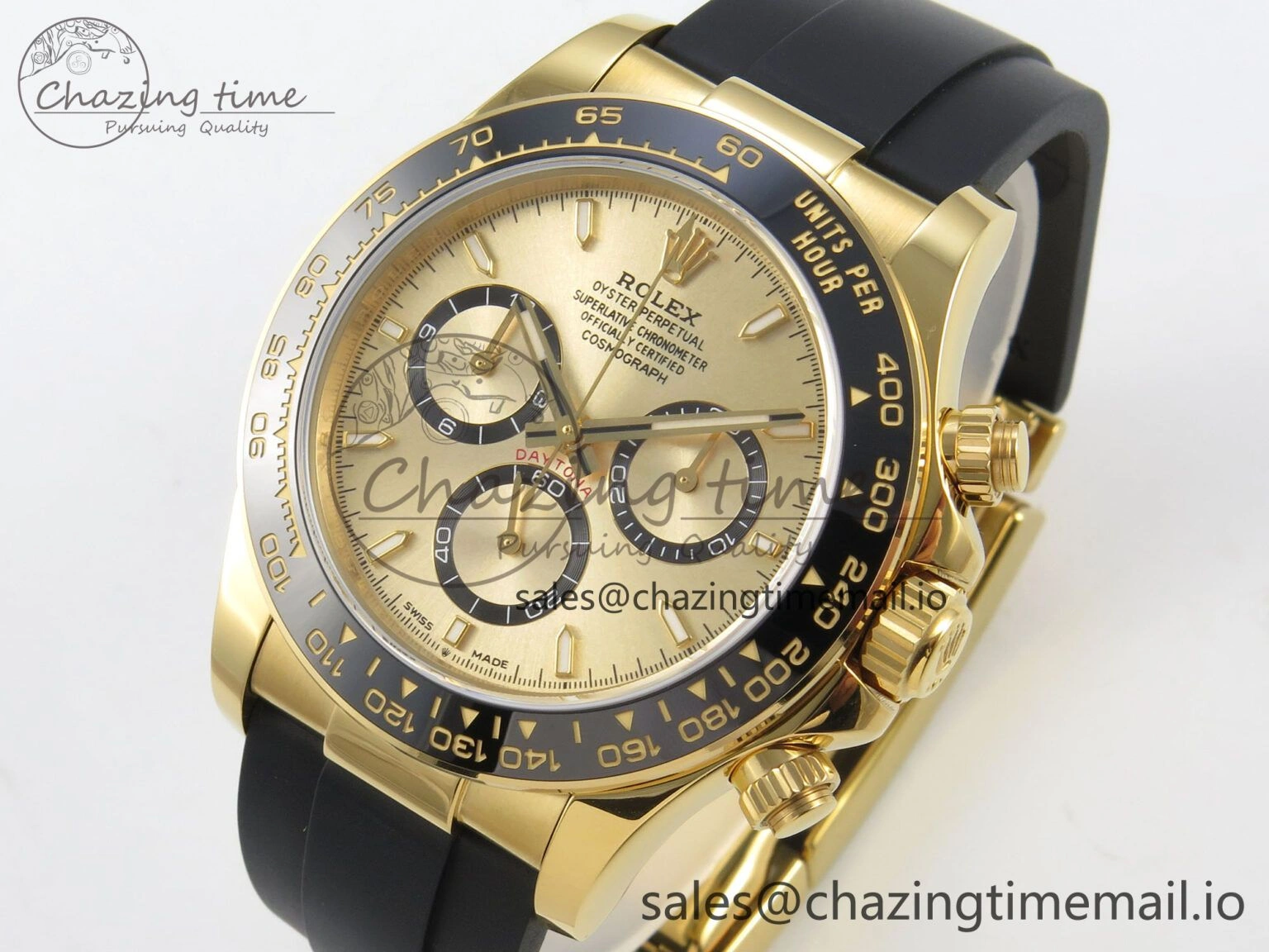 Daytona 126518 YG Clean 1:1 Best Edition YG Dial on Oysterflex Strap DD Reliable 237