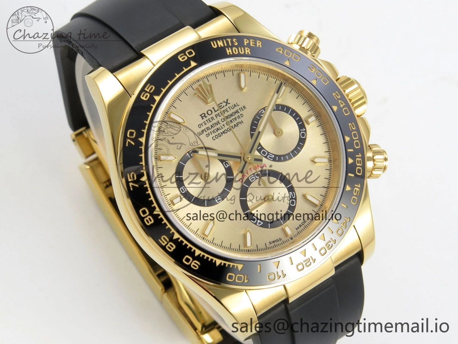 Daytona 126518 YG Clean 1:1 Best Edition YG Dial on Oysterflex Strap DD Reliable 237