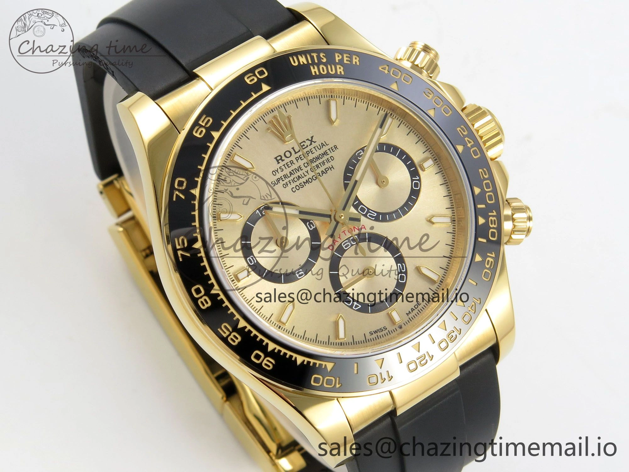Daytona 126518 YG Clean 1:1 Best Edition YG Dial on Oysterflex Strap DD Reliable 237