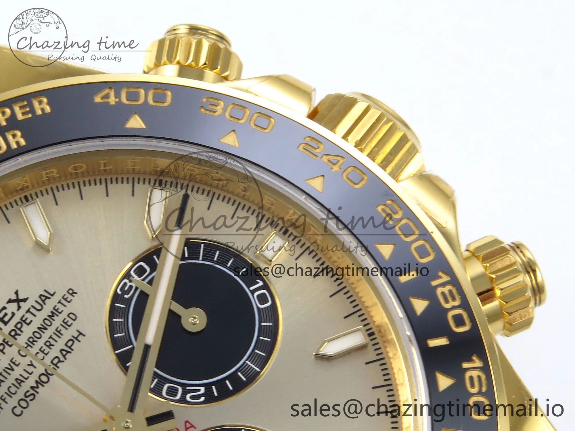 Original Daytona 126518 YG VSF 1:1 Best Edition 904L Steel YG Dial on Oysterflex Strap SH 856