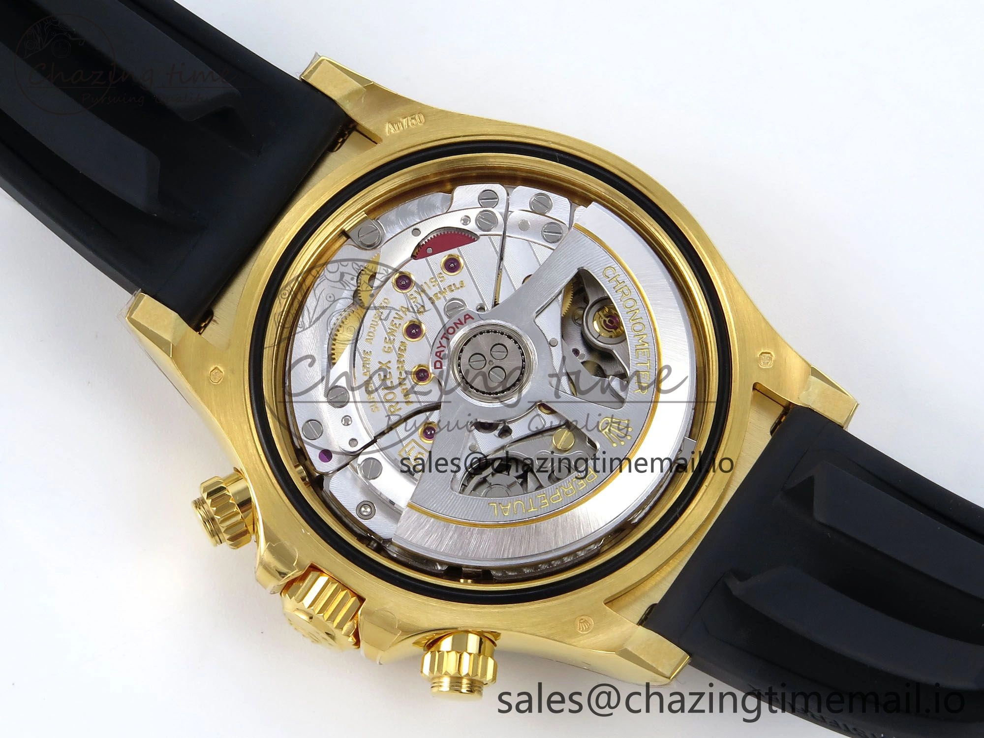Original Daytona 126518 YG VSF 1:1 Best Edition 904L Steel YG Dial on Oysterflex Strap SH 856