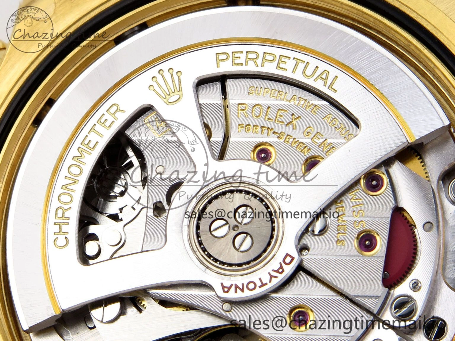 Original Daytona 126518 YG VSF 1:1 Best Edition 904L Steel YG Dial on Oysterflex Strap SH 856