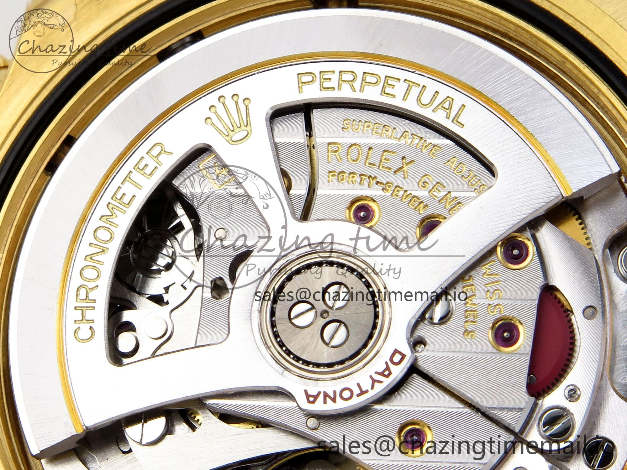 Original Daytona 126518 YG VSF 1:1 Best Edition 904L Steel YG Dial on Oysterflex Strap SH 856