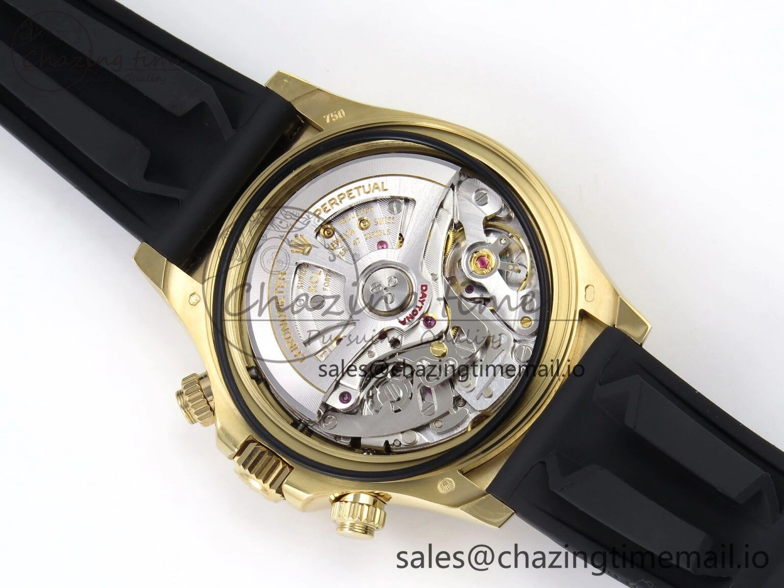 EasyCare Daytona 126518LN APF 1:1 Best Edition 904L Steel YG Dial on Black Rubber Strap DD 1116