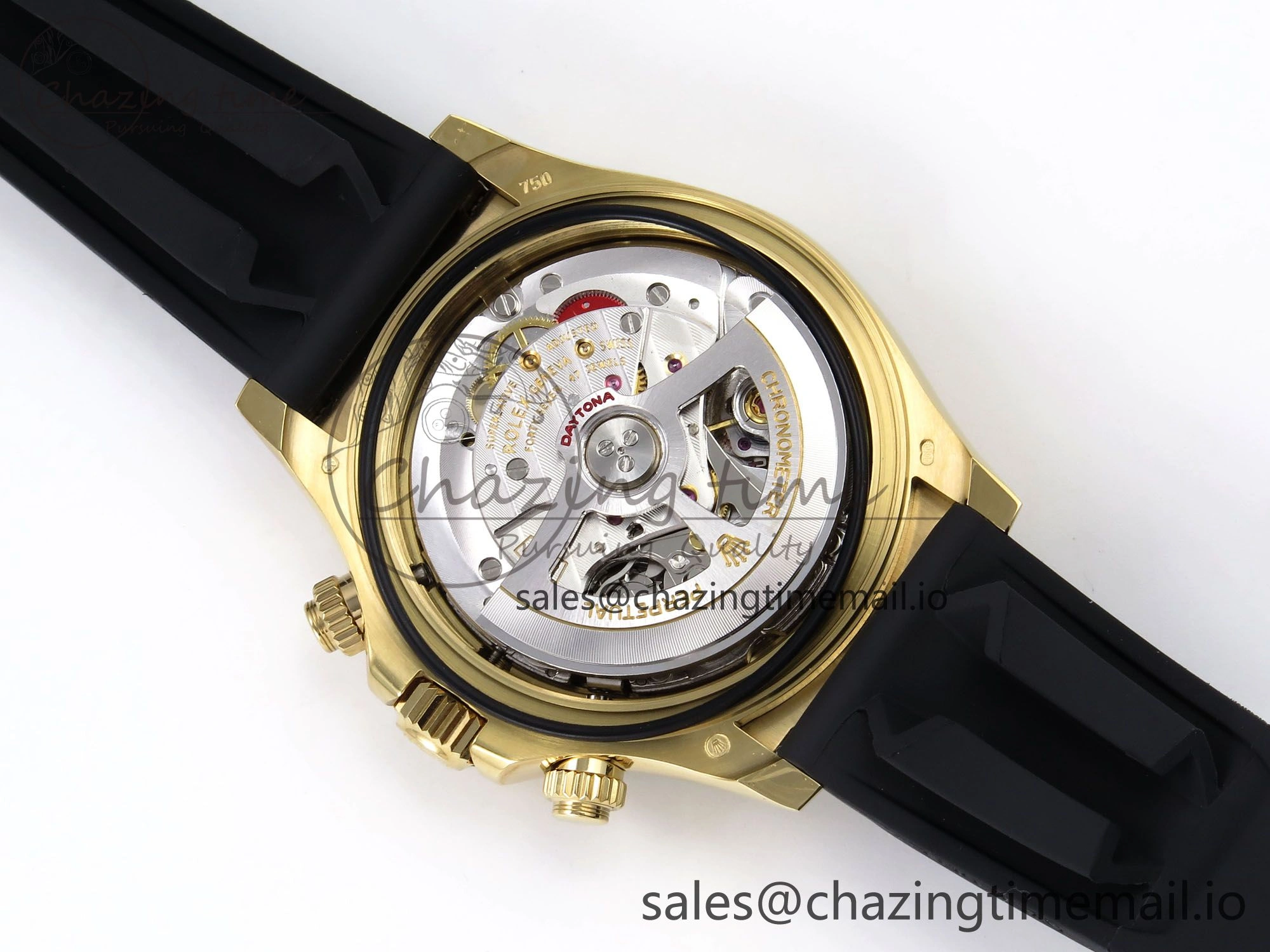 EasyCare Daytona 126518LN APF 1:1 Best Edition 904L Steel YG Dial on Black Rubber Strap DD 1116
