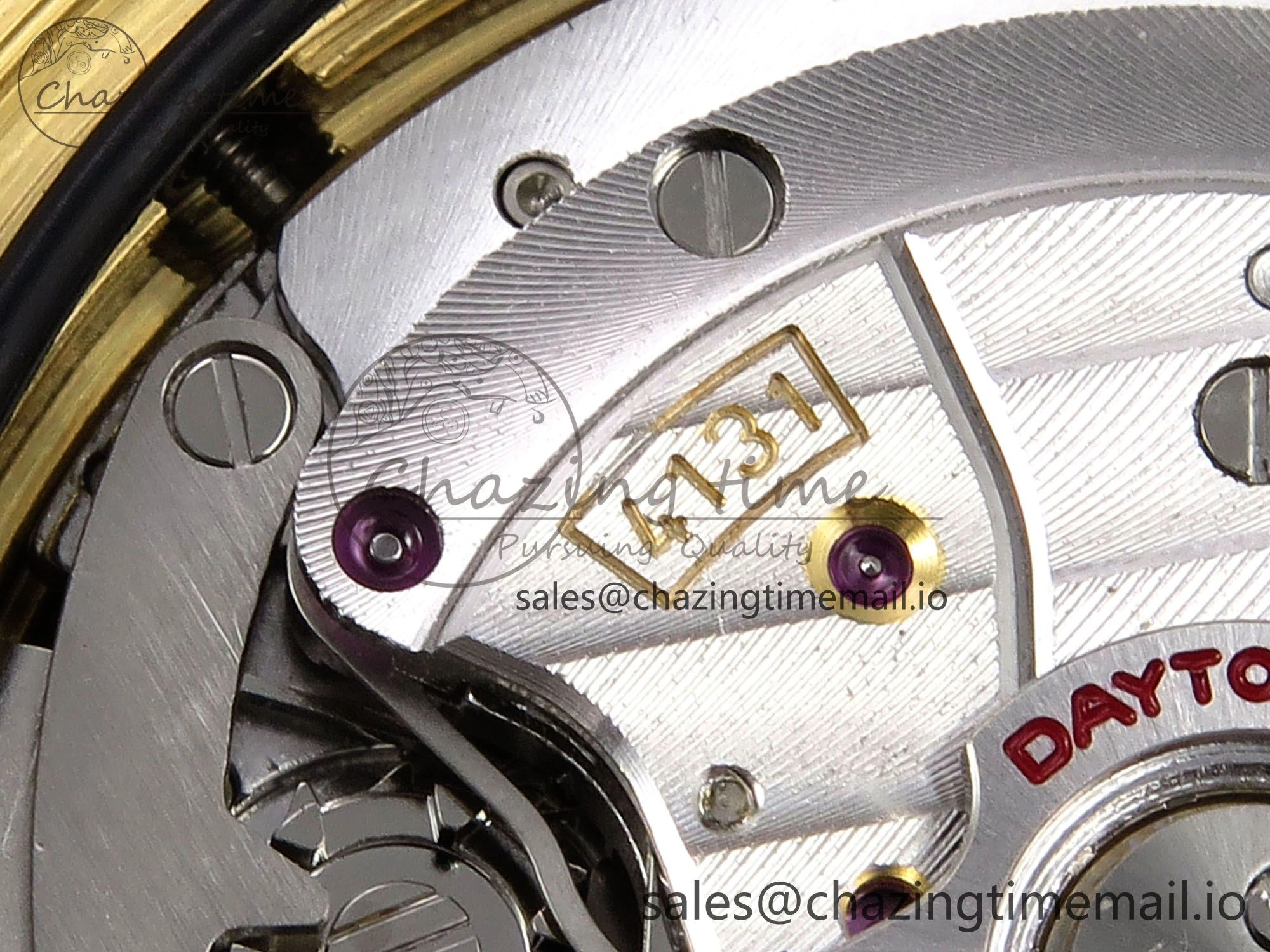 EasyCare Daytona 126518LN APF 1:1 Best Edition 904L Steel YG Dial on Black Rubber Strap DD 1116
