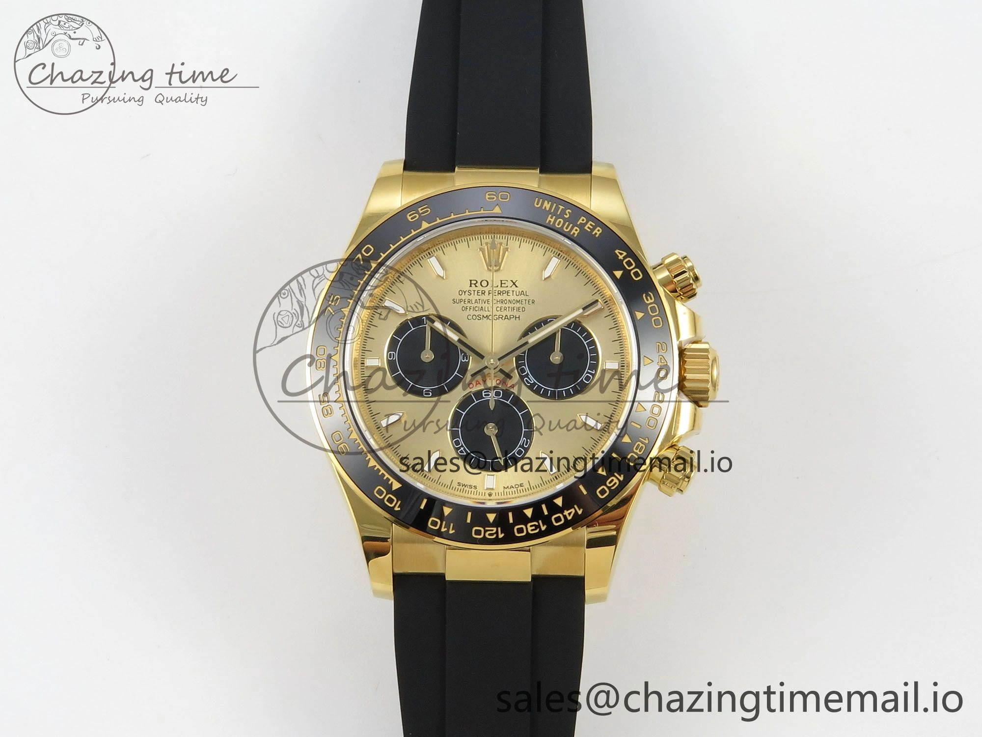 Supportive Daytona 126518LN THBF 1:1 Best Edition YG Black Dial on Oysterflex Strap SH 221