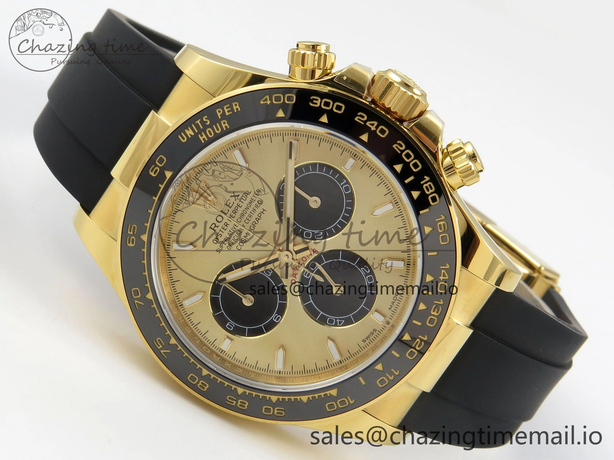 Supportive Daytona 126518LN THBF 1:1 Best Edition YG Black Dial on Oysterflex Strap SH 221
