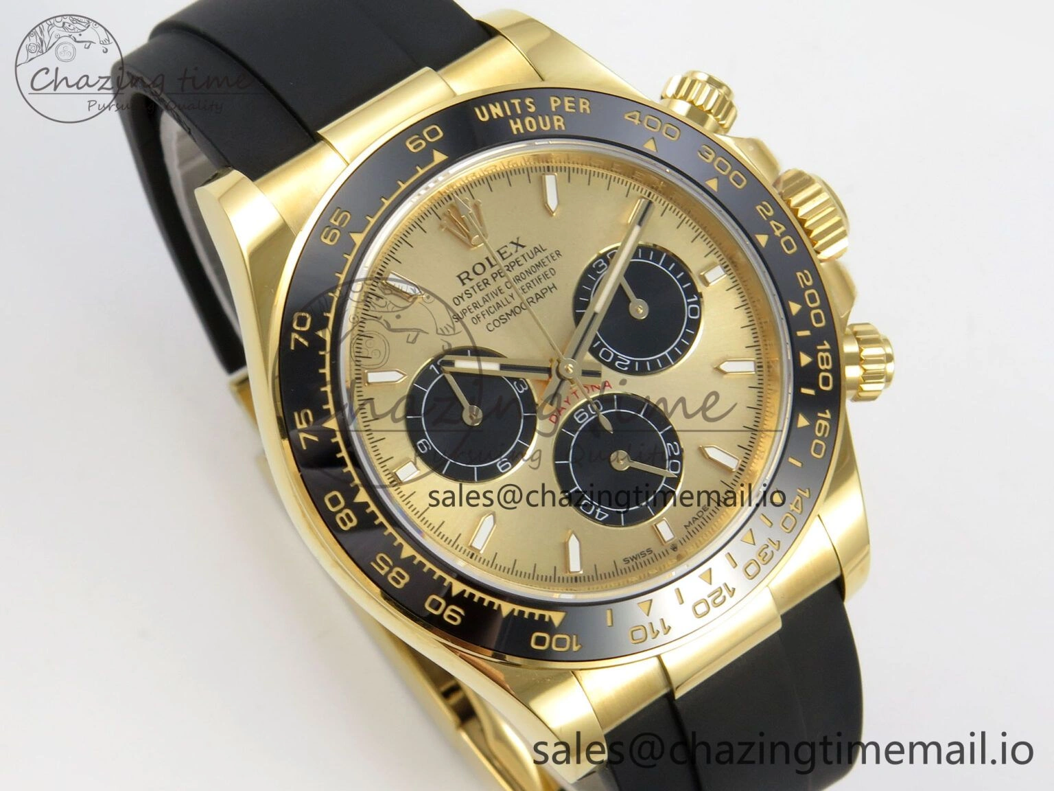 Supportive Daytona 126518LN THBF 1:1 Best Edition YG Black Dial on Oysterflex Strap SH 221
