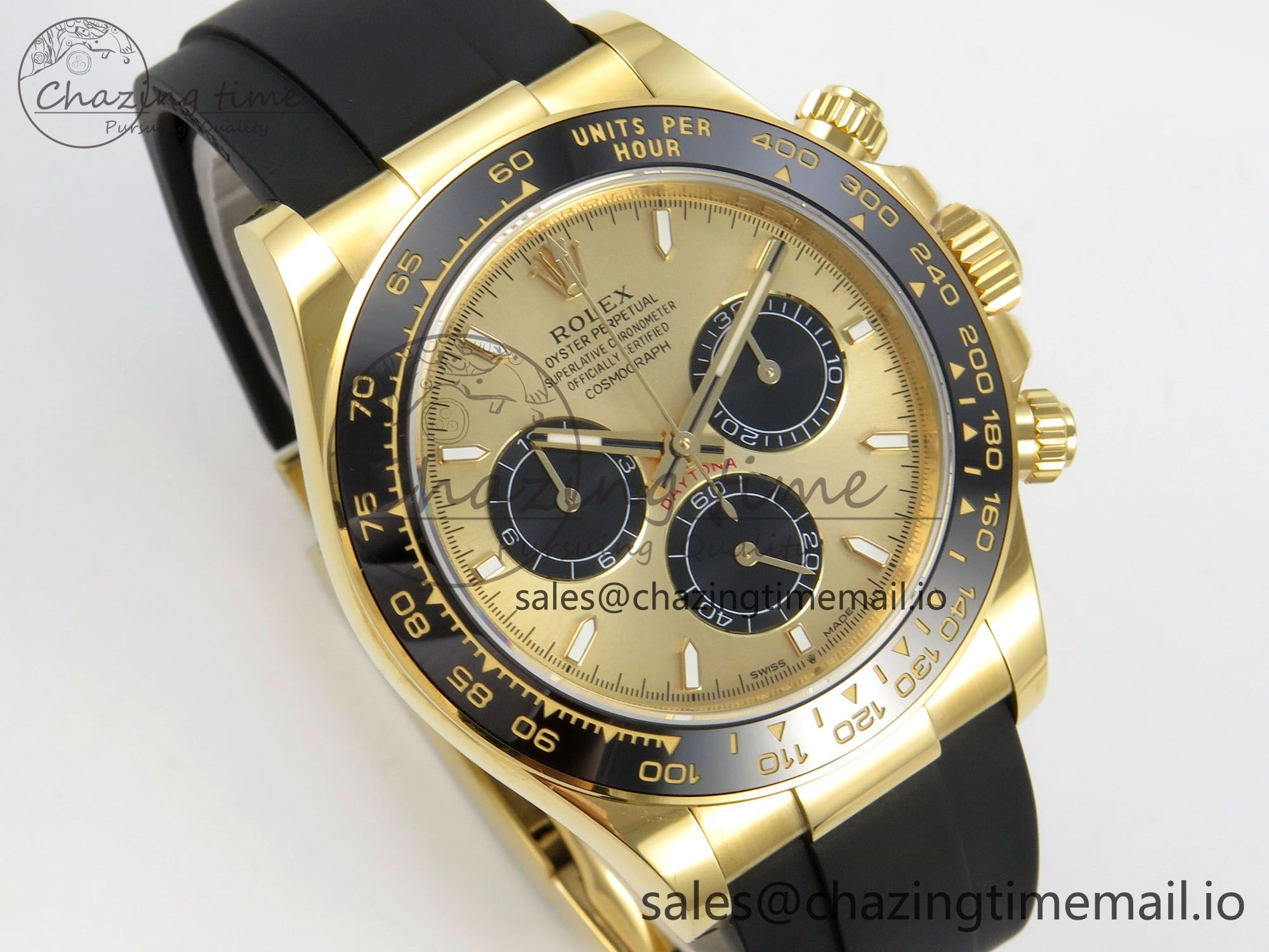 Supportive Daytona 126518LN THBF 1:1 Best Edition YG Black Dial on Oysterflex Strap SH 221