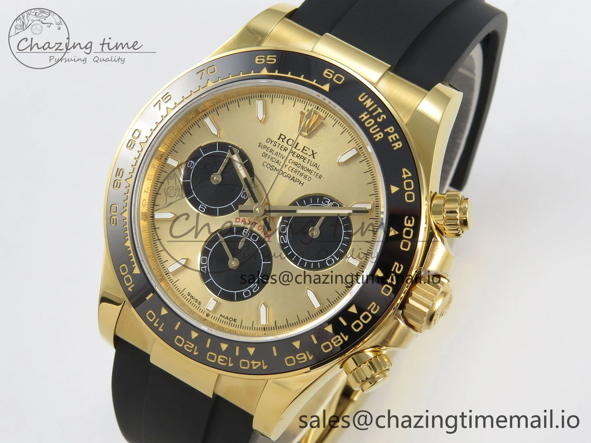 Supportive Daytona 126518LN THBF 1:1 Best Edition YG Black Dial on Oysterflex Strap SH 221