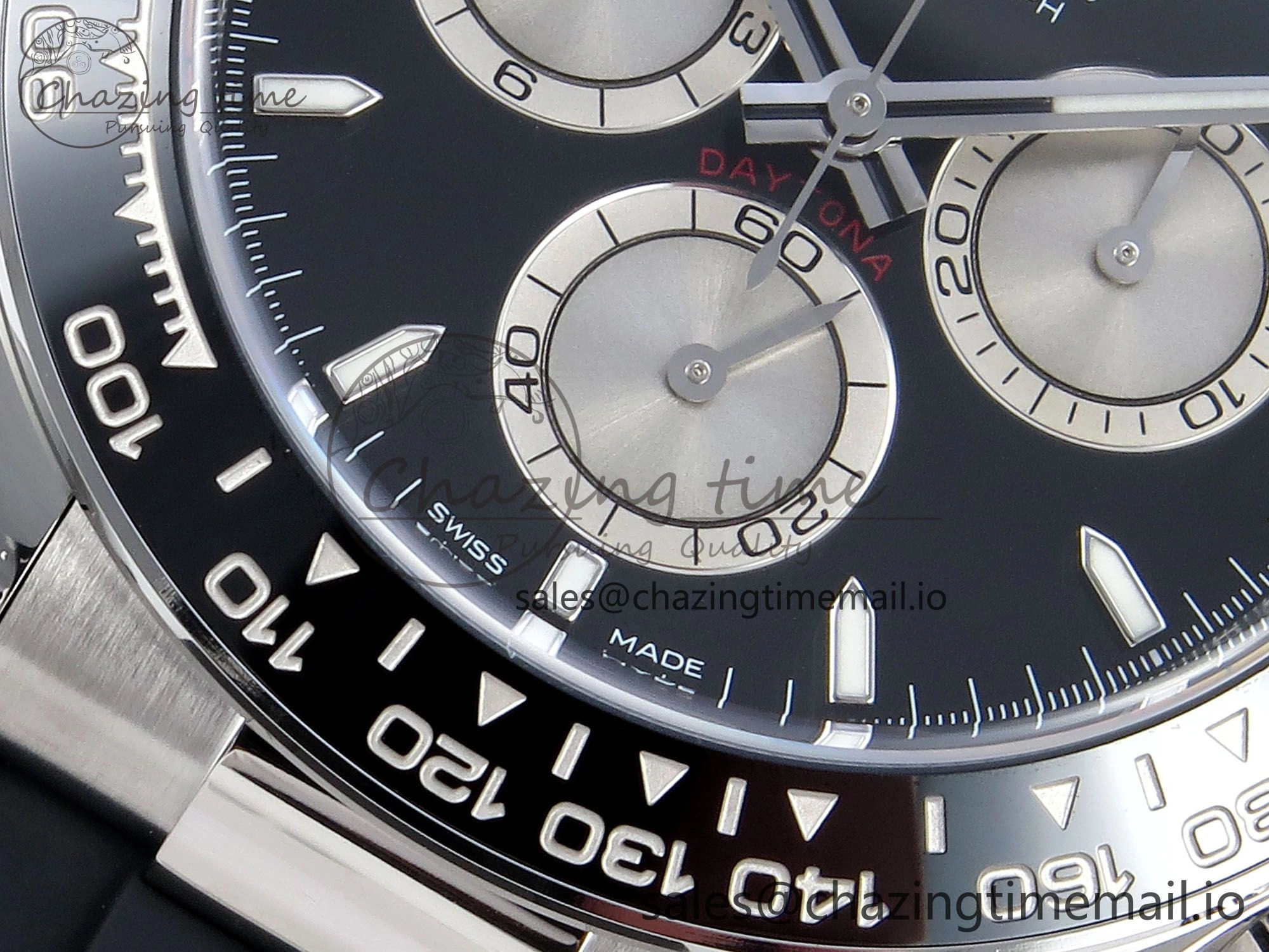 Daytona 126519 Clean 1:1 Best Edition Black Dial on Oysterflex Rubber Strap SH Packable 756