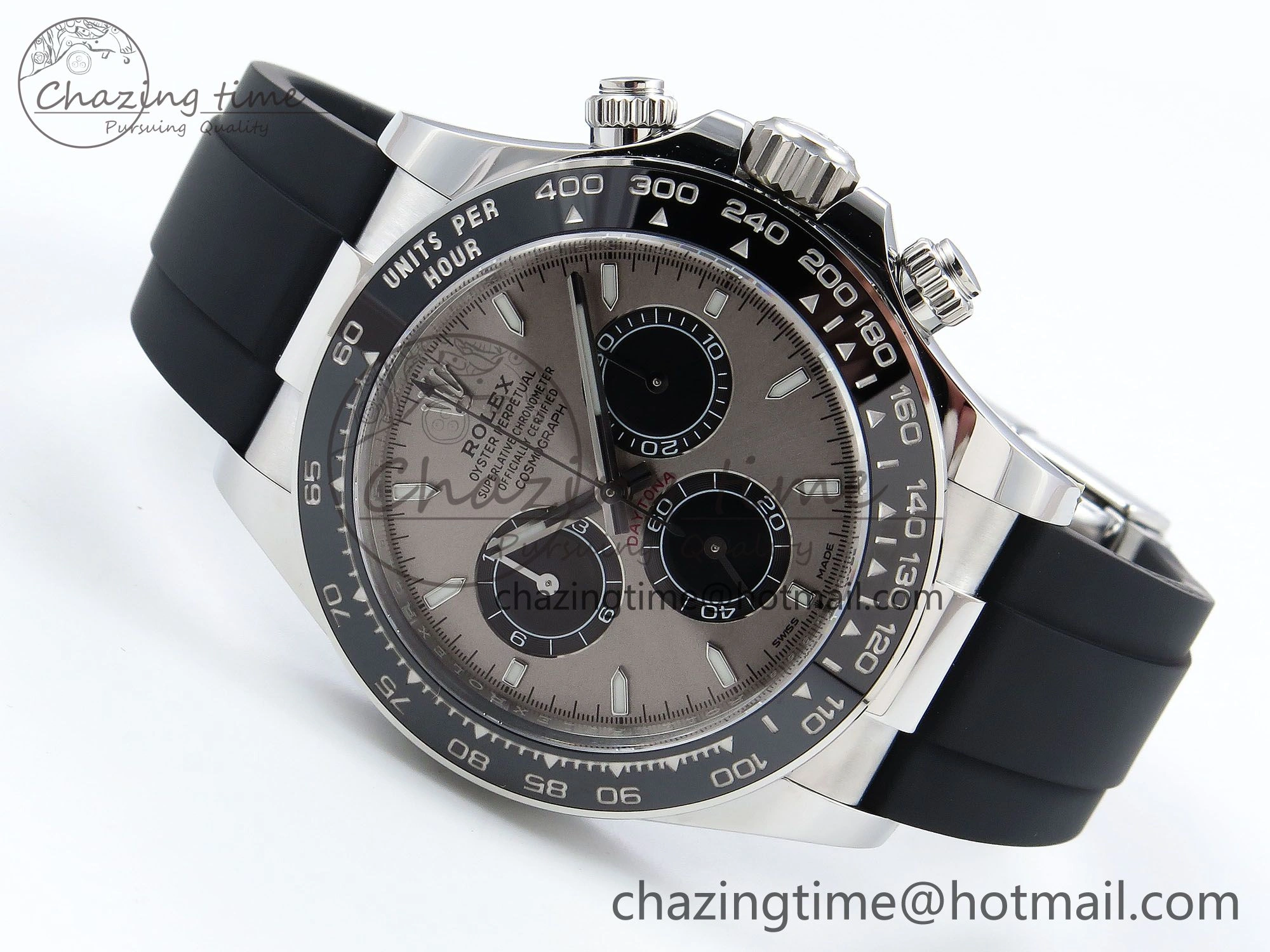 Daytona 126519 Clean 1:1 Best Edition Grey Dial on Oysterflex Rubber Strap DD Trendy 226