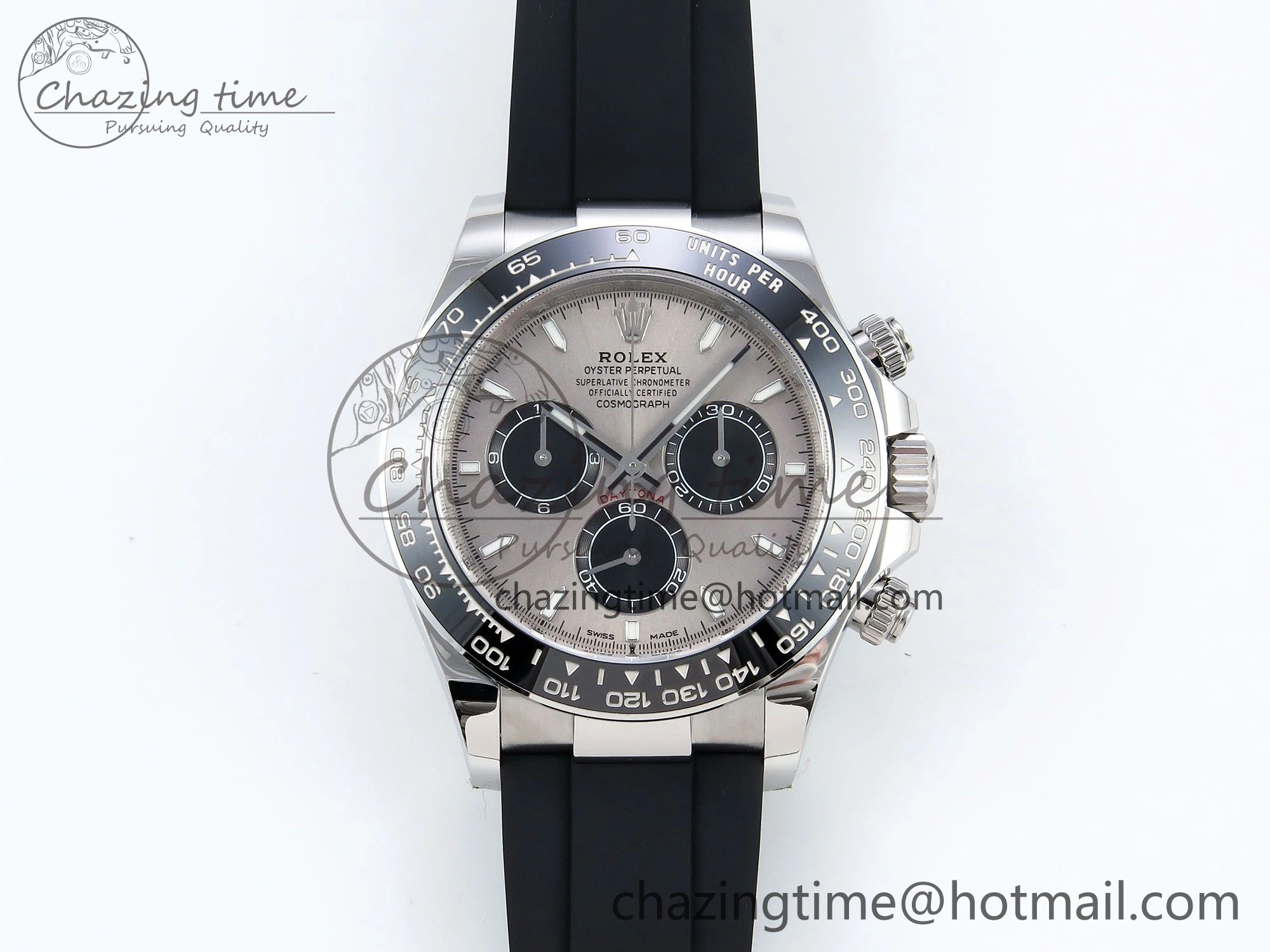 Daytona 126519 Clean 1:1 Best Edition Grey Dial on Oysterflex Rubber Strap DD Trendy 226