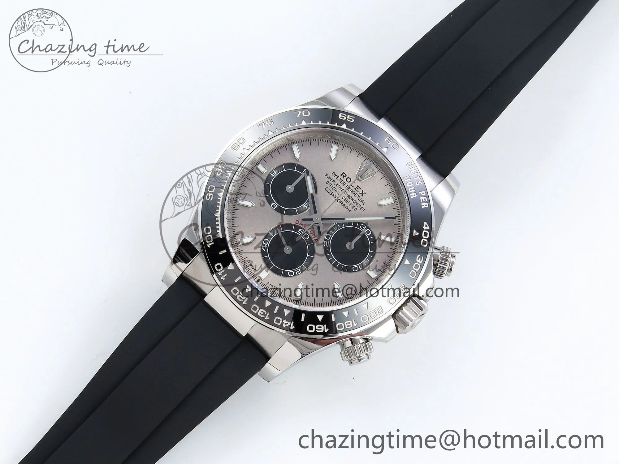 Daytona 126519 Clean 1:1 Best Edition Grey Dial on Oysterflex Rubber Strap DD Trendy 226