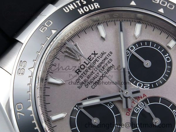 Daytona 126519 Clean 1:1 Best Edition Grey Dial on Oysterflex Rubber Strap DD Trendy 226