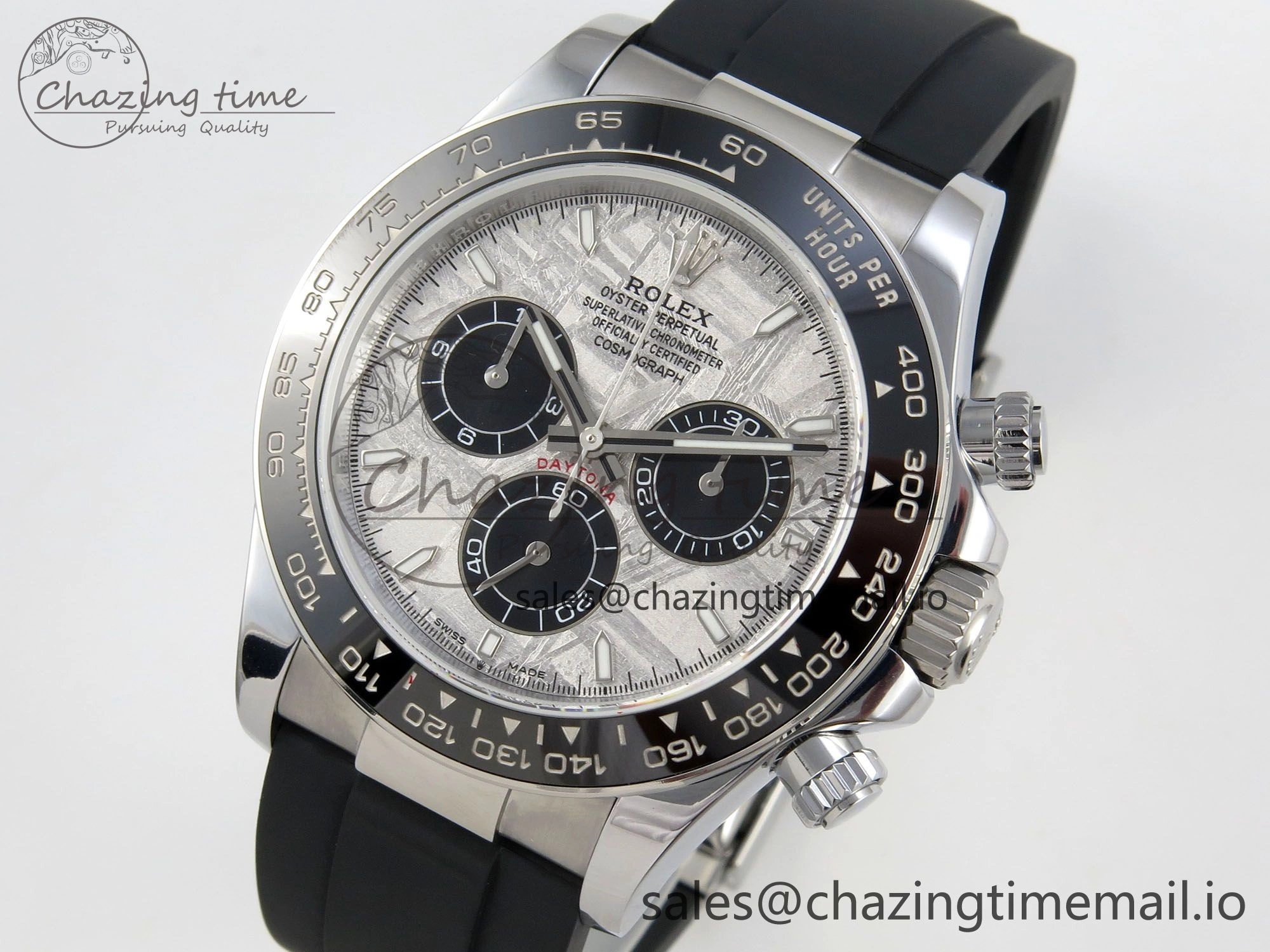 Contemporary Daytona 126519 Gain Weight SWF 1:1 Best Edition Meteorite Dial Sticks Markers on Oysterflex Strap SH 10823