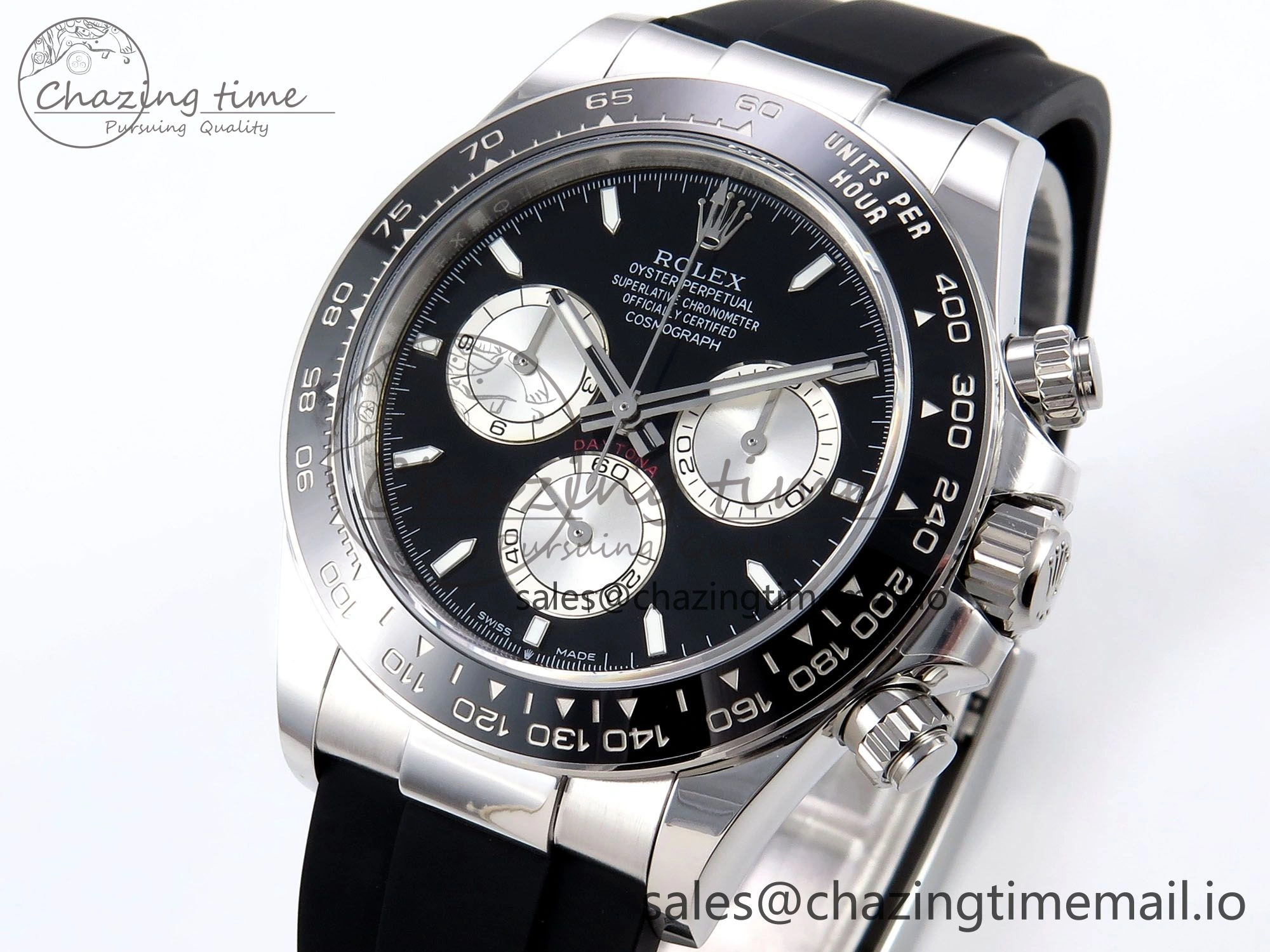 Daytona 126519 LN APSF 1:1 Best Edition Black Dial on Oysterflex Strap SH4131（Gain Weight） Sleek 1029
