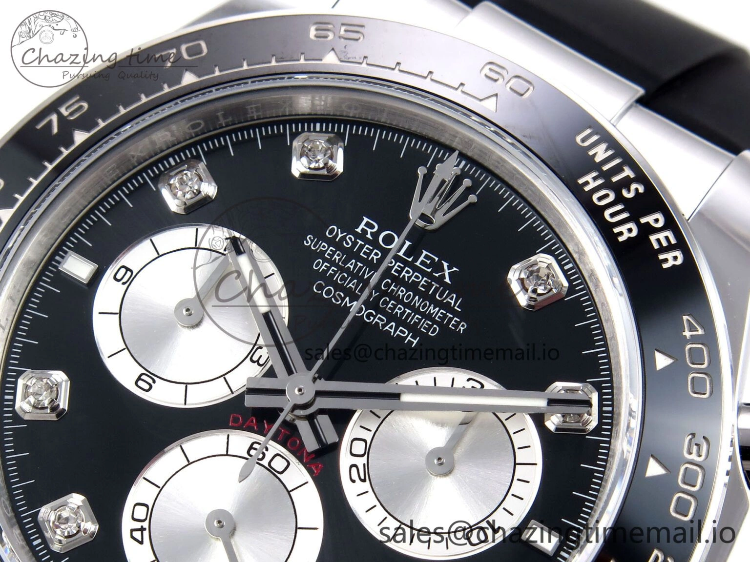 Durable Daytona 126519 LN APSF 1:1 Best Edition Black Diamonds Dial on Oysterflex Strap SH4131（Gain Weight） 1027