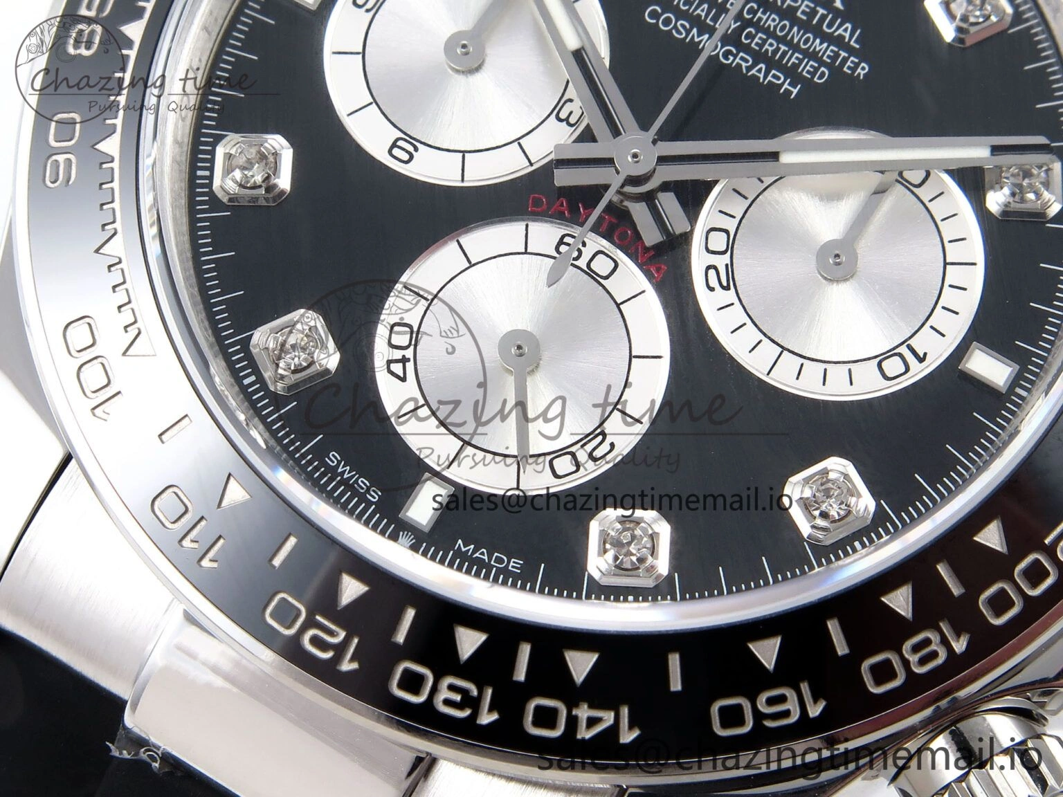 Durable Daytona 126519 LN APSF 1:1 Best Edition Black Diamonds Dial on Oysterflex Strap SH4131（Gain Weight） 1027
