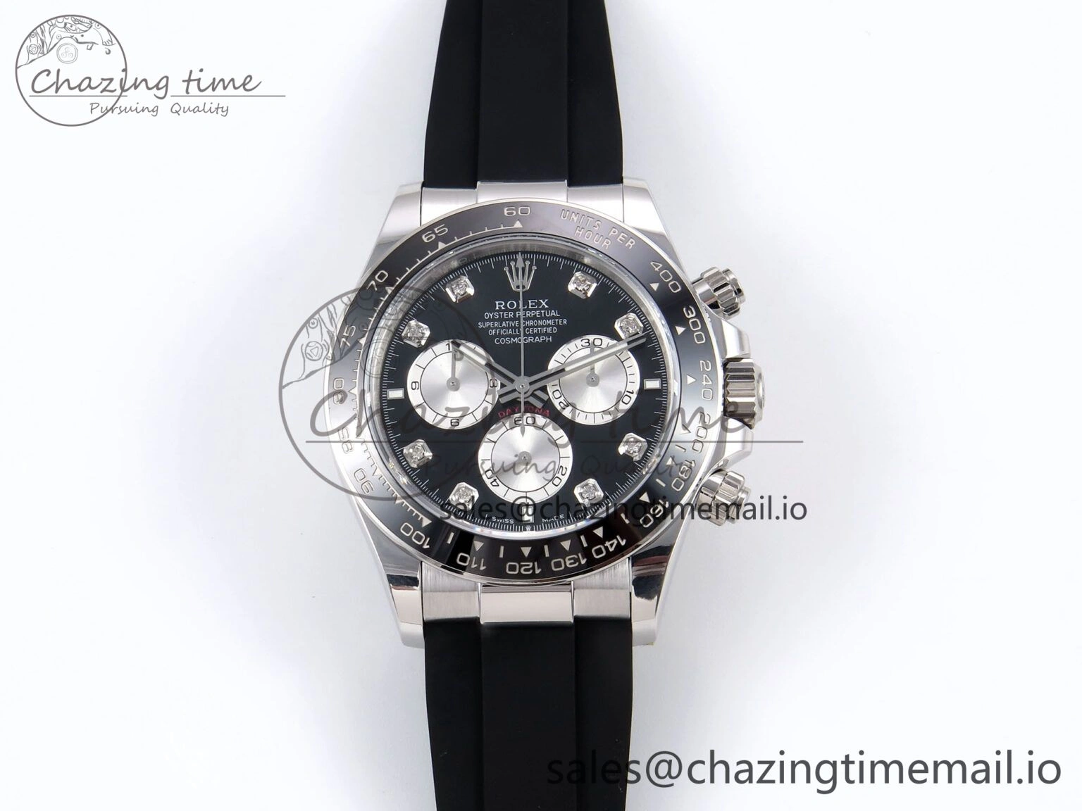 Durable Daytona 126519 LN APSF 1:1 Best Edition Black Diamonds Dial on Oysterflex Strap SH4131（Gain Weight） 1027