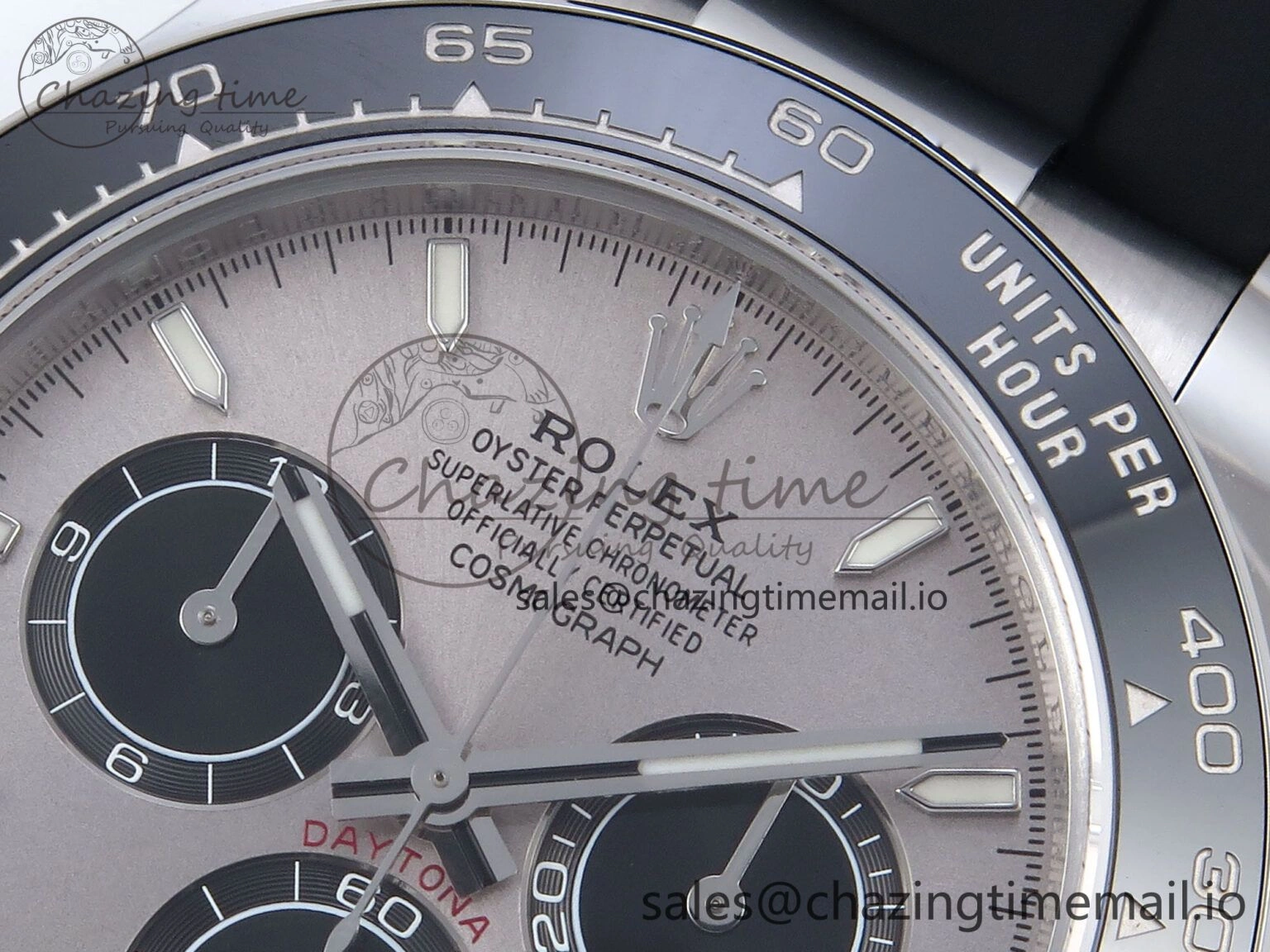 Refined Daytona 126519 QF+ 1:1 Best Edition 904L Steel Gray Dial on Black Rubber Strap SH 868