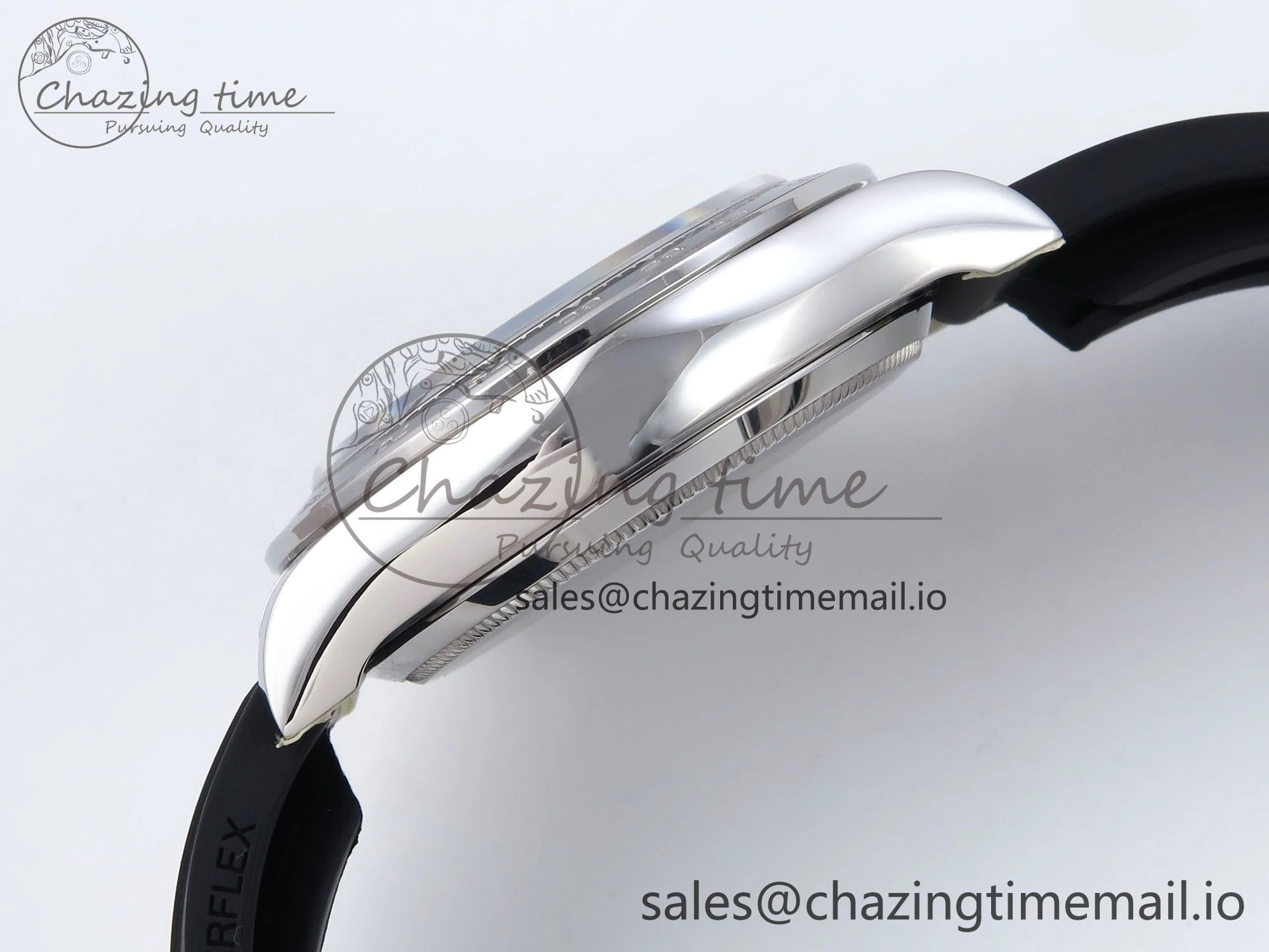 Refined Daytona 126519 QF+ 1:1 Best Edition 904L Steel Gray Dial on Black Rubber Strap SH 868