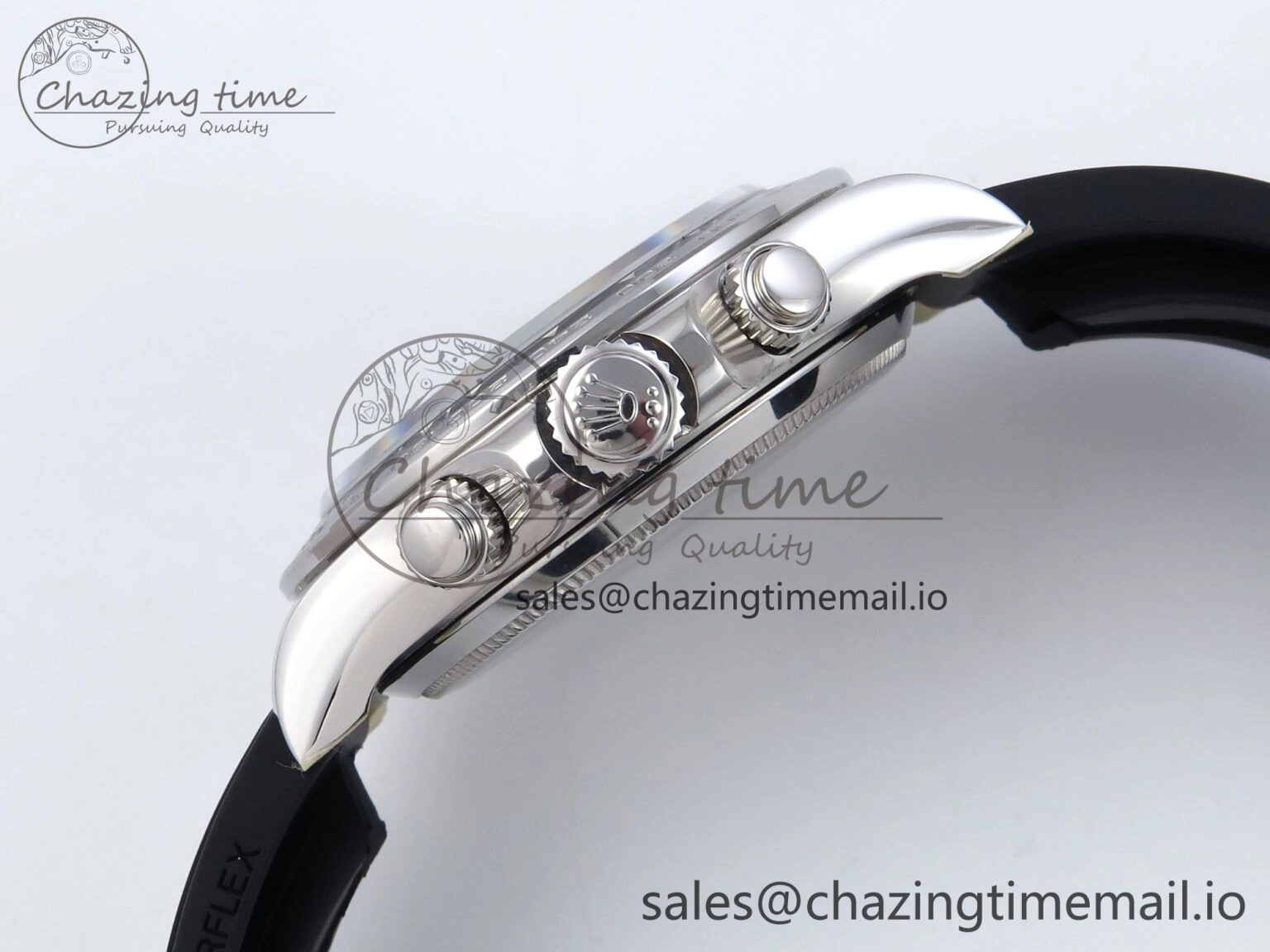 Refined Daytona 126519 QF+ 1:1 Best Edition 904L Steel Gray Dial on Black Rubber Strap SH 868