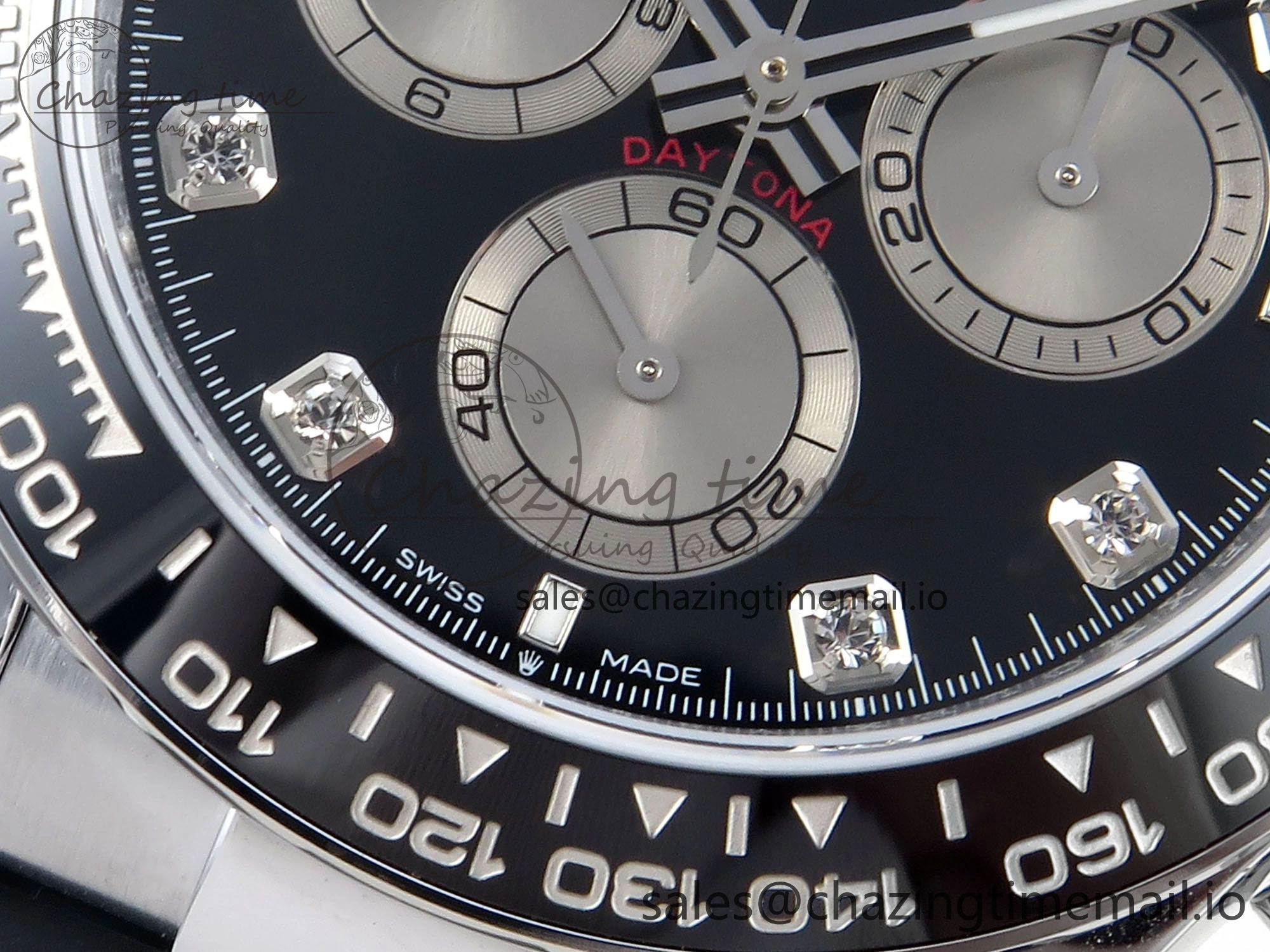Daytona 126519 QF 1:1 Best Edition Black Gray Dial Diamonds on Oysterflex Strap QF4131 V WellDesigned 337