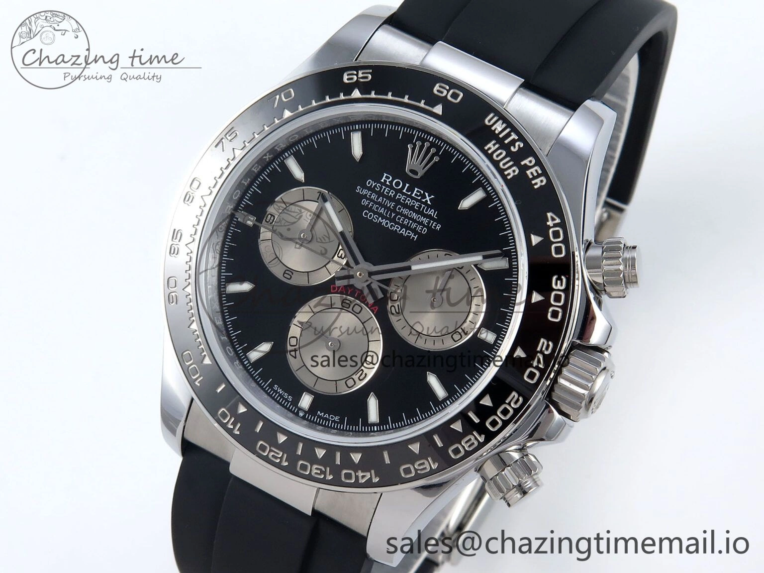 Daytona 126519 QF 1:1 Best Edition Black Gray Dial on Oysterflex Strap QF4131 V Efficient 340