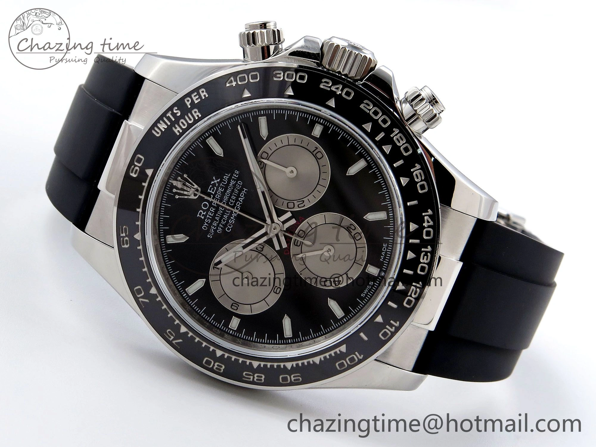 Daytona 126519 QF 1:1 Best Edition Black Silver Dial on Oysterflex Strap SH4131 V Sporty 1306