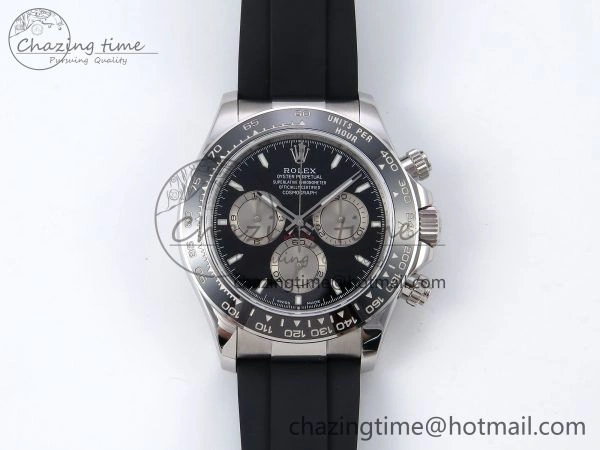 Daytona 126519 QF 1:1 Best Edition Black Silver Dial on Oysterflex Strap SH4131 V Sporty 1306