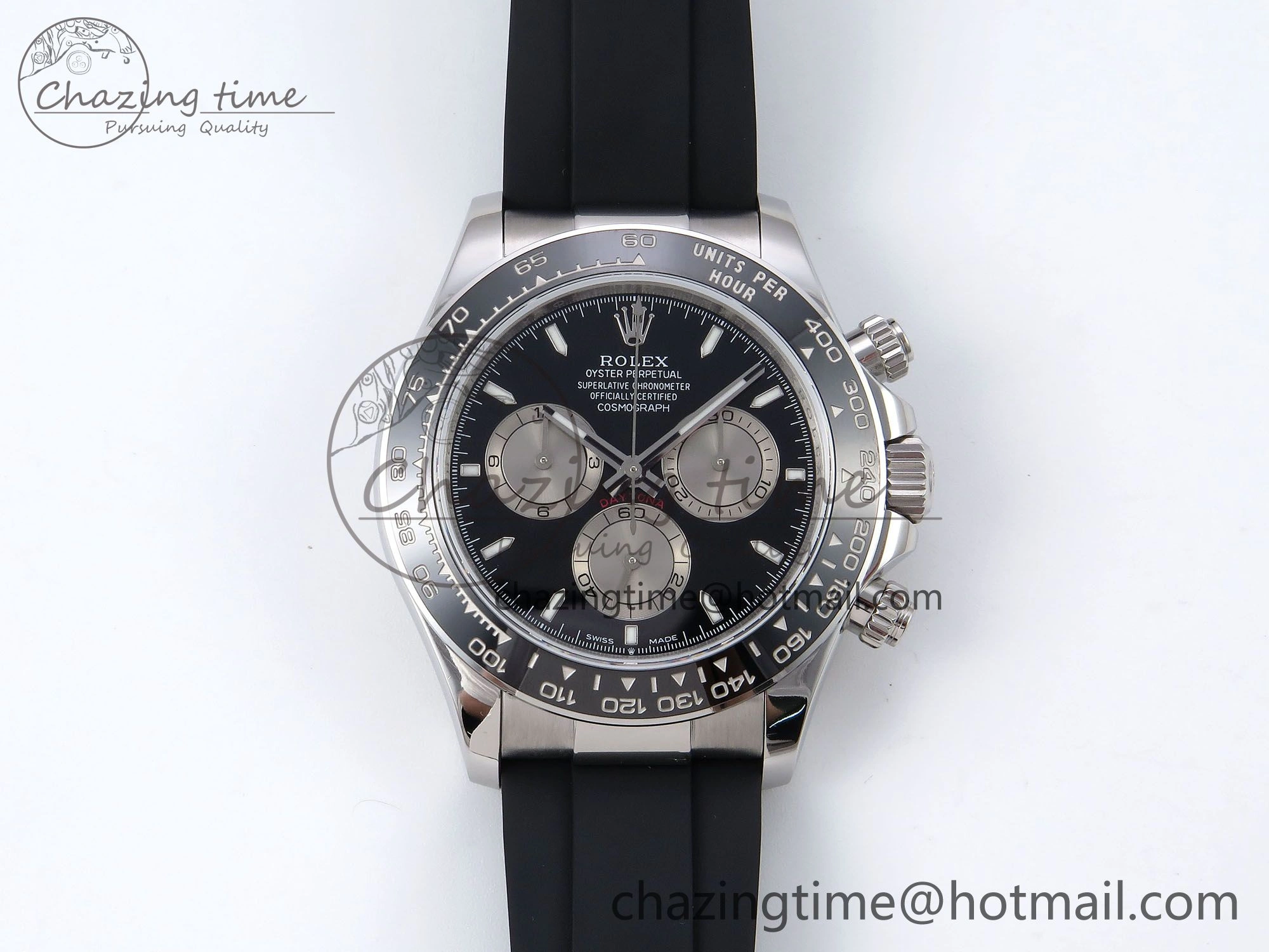 Daytona 126519 QF 1:1 Best Edition Black Silver Dial on Oysterflex Strap SH4131 V Sporty 1306