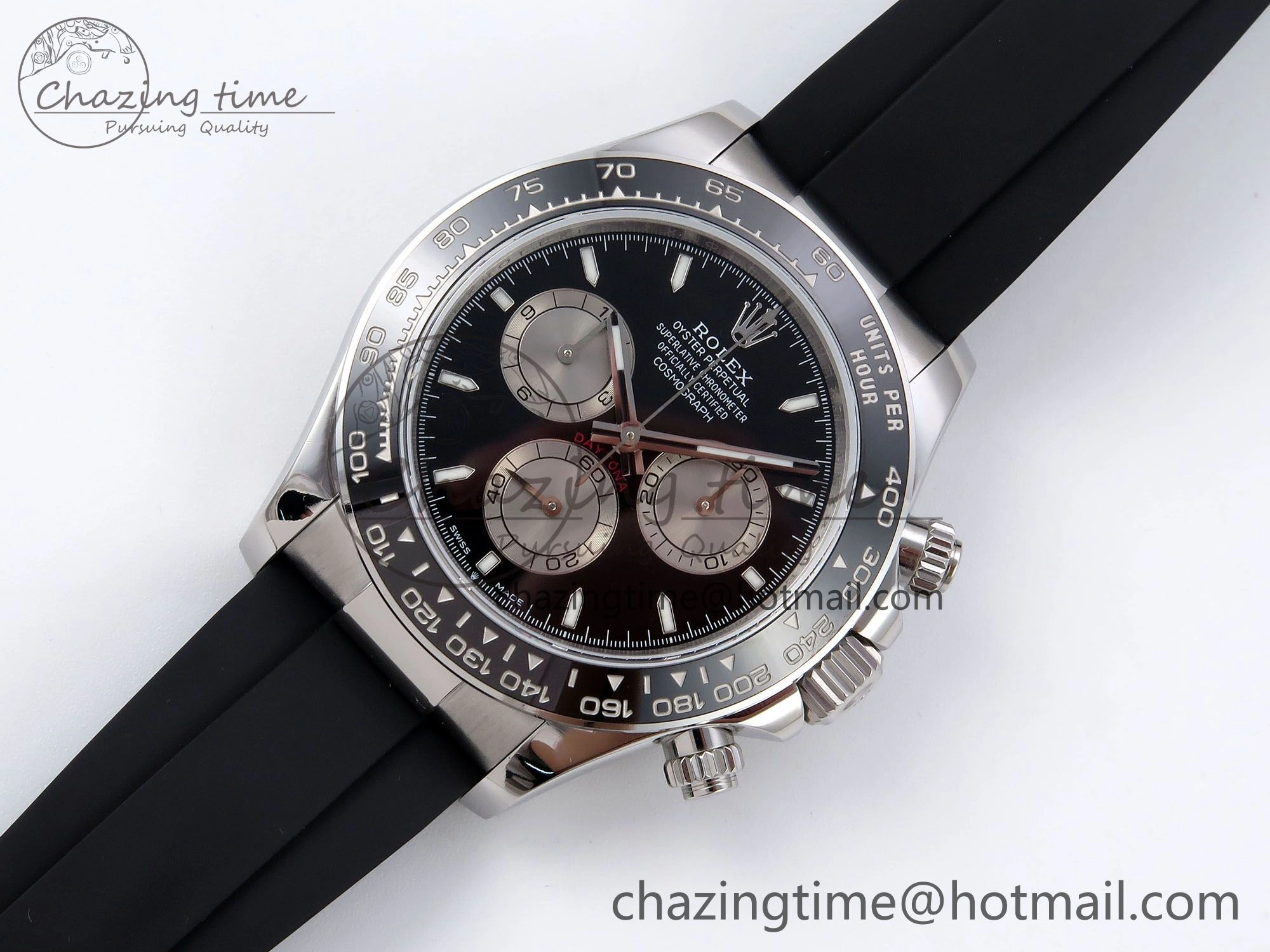 Daytona 126519 QF 1:1 Best Edition Black Silver Dial on Oysterflex Strap SH4131 V Sporty 1306
