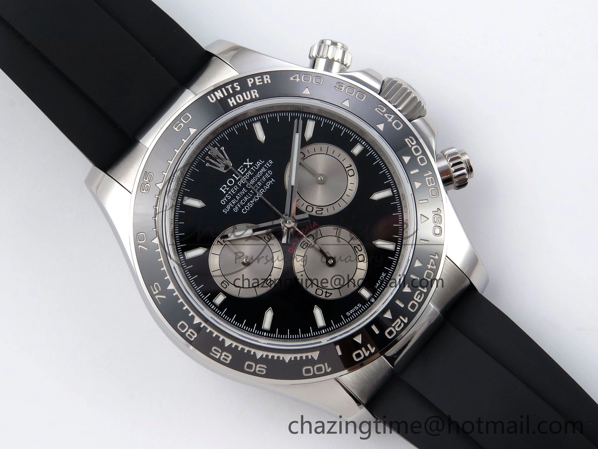 Daytona 126519 QF 1:1 Best Edition Black Silver Dial on Oysterflex Strap SH4131 V Sporty 1306