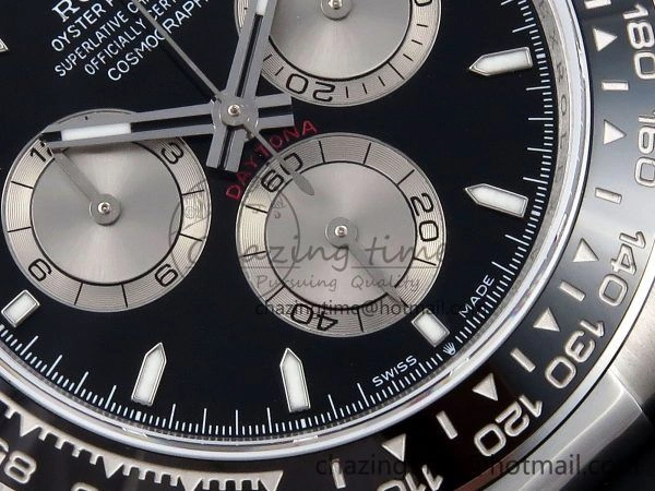 Daytona 126519 QF 1:1 Best Edition Black Silver Dial on Oysterflex Strap SH4131 V Sporty 1306
