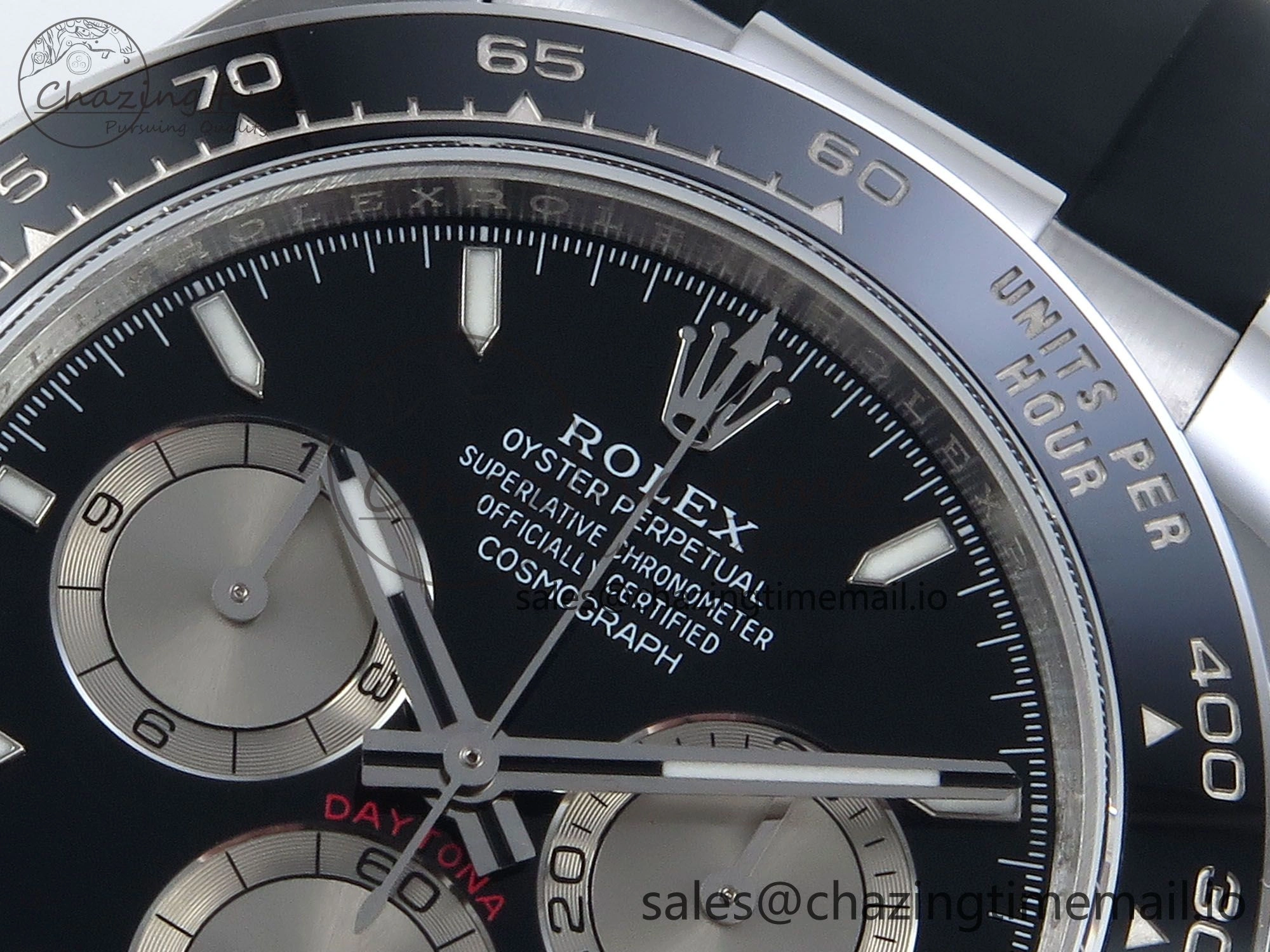 Daytona 126519 QF 1:1 Best Edition Black Silver Dial on Oysterflex Strap SH4131 V WaterResistant 704