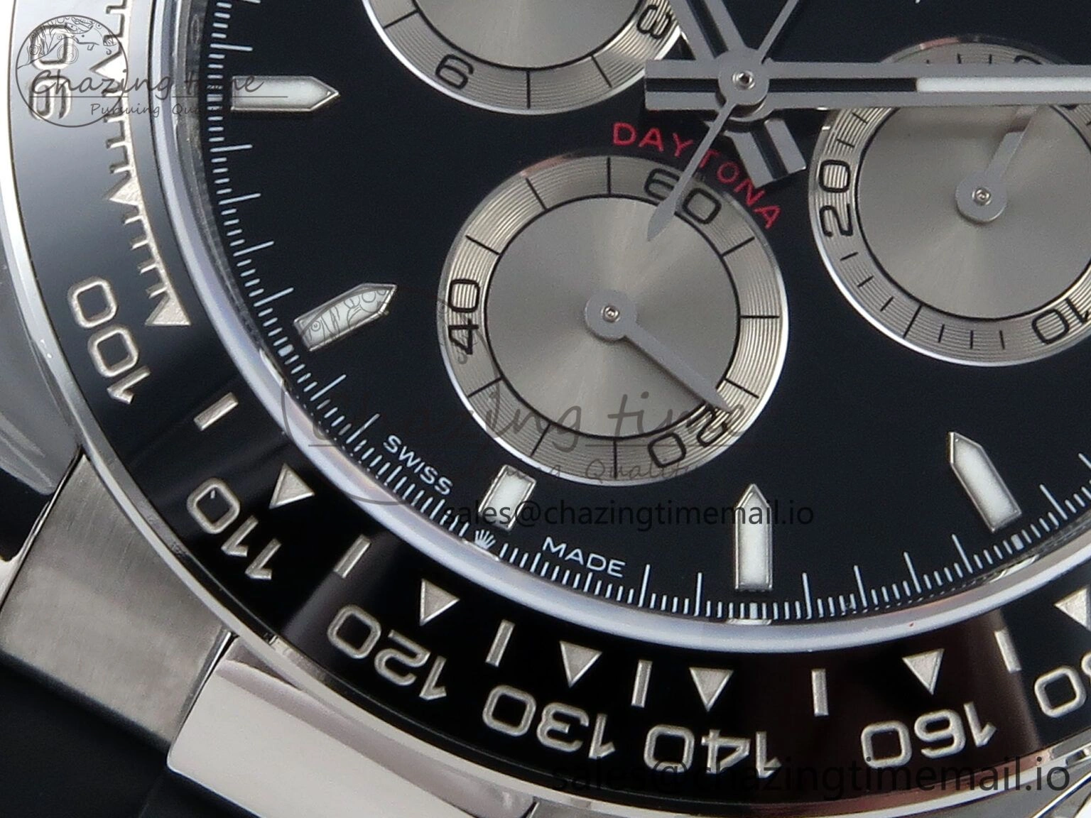 Daytona 126519 QF 1:1 Best Edition Black Silver Dial on Oysterflex Strap SH4131 V WaterResistant 704