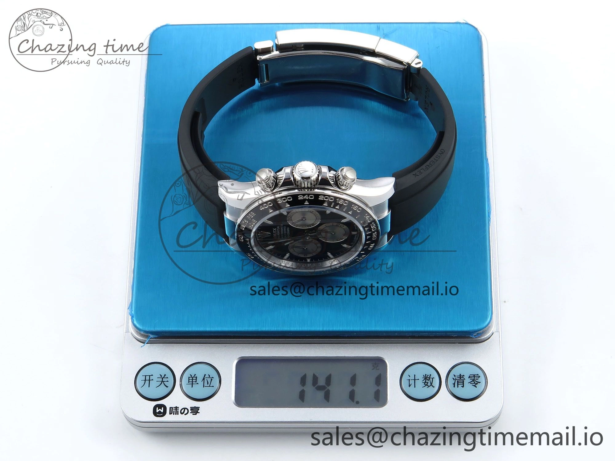 Daytona 126519 QF 1:1 Best Edition Black Silver Dial on Oysterflex Strap SH4131 V6（Gain Weight） QuickDry 1205