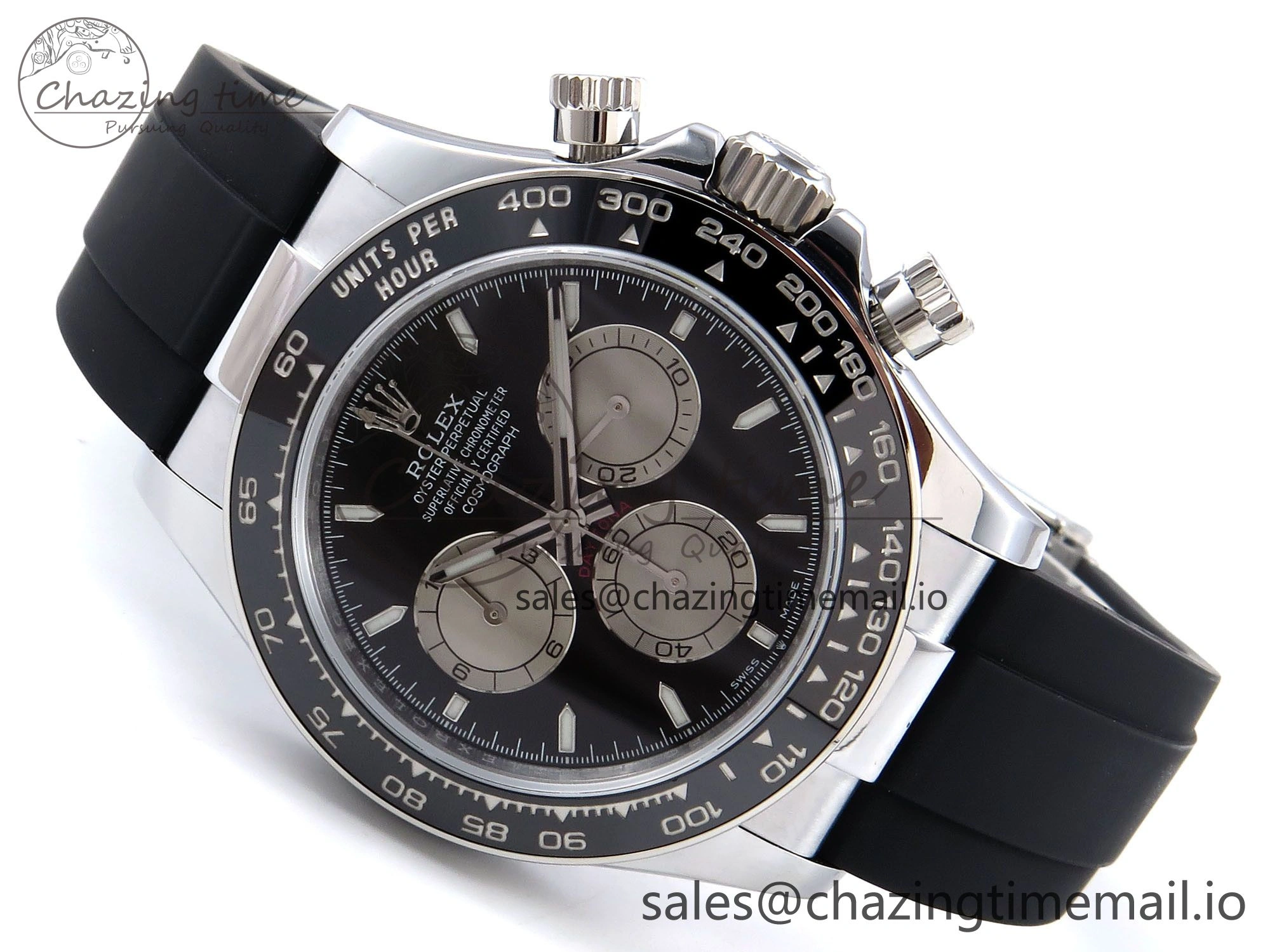 Daytona 126519 QF 1:1 Best Edition Black Silver Dial on Oysterflex Strap SH4131 V6（Gain Weight） QuickDry 1205