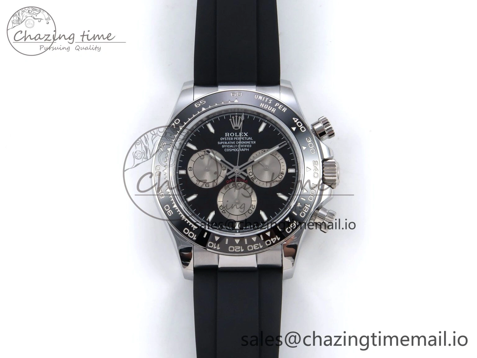 Daytona 126519 QF 1:1 Best Edition Black Silver Dial on Oysterflex Strap SH4131 V6（Gain Weight） QuickDry 1205