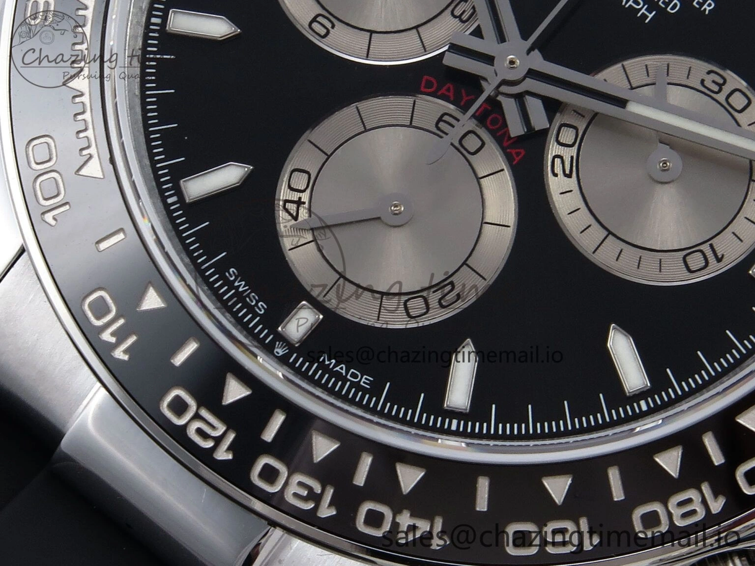 Daytona 126519 QF 1:1 Best Edition Black Silver Dial on Oysterflex Strap SH4131 V6（Gain Weight） QuickDry 1205