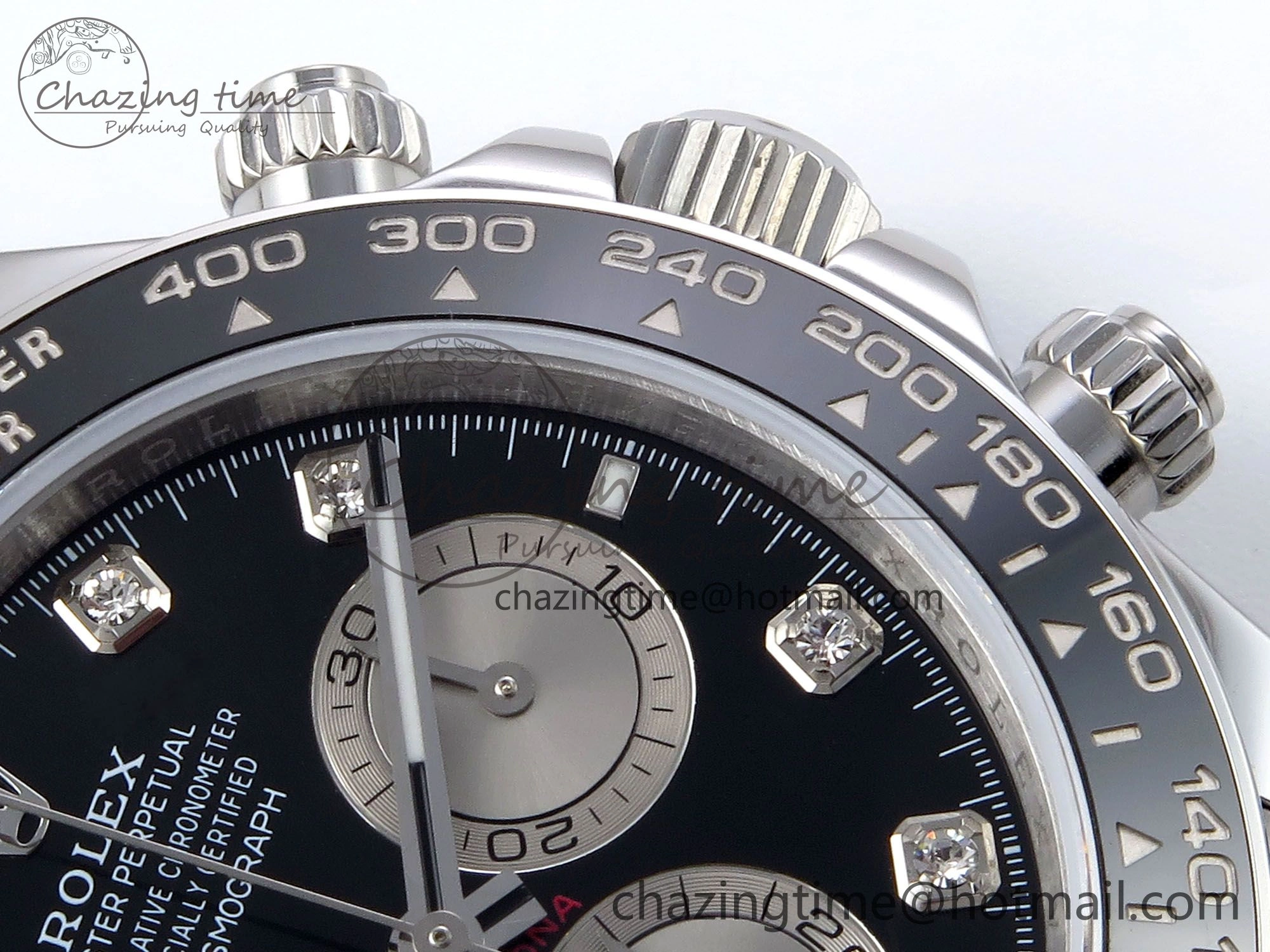 Casual Daytona 126519 QF 1:1 Best Edition Black Silver Diamonds Dial on Oysterflex Strap SH4131 V 1304