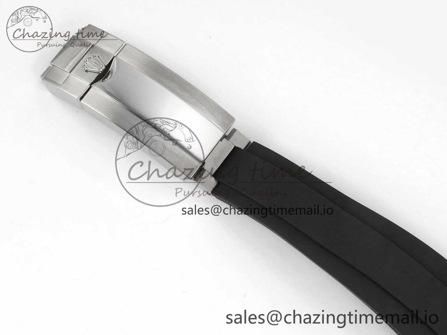 FreshLook Daytona 126519 QF 1:1 Best Edition Black Silver Diamonds Dial on Oysterflex Strap SH4131 V 703