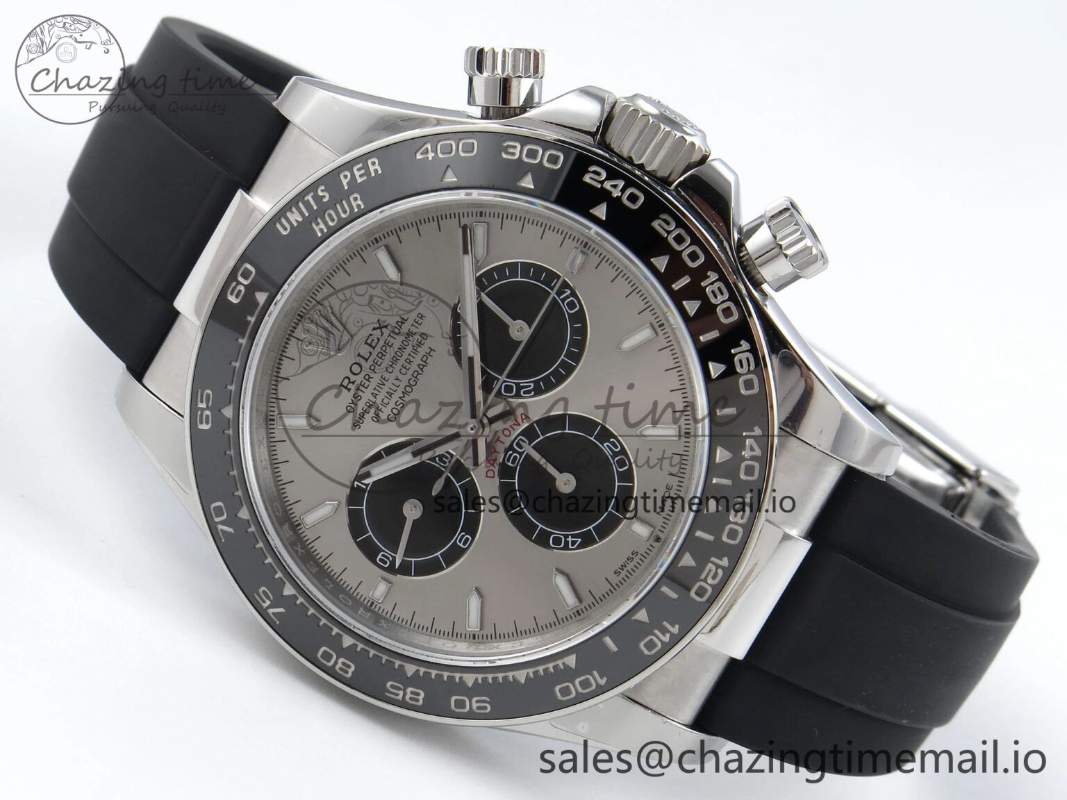 Attractive Daytona 126519 QF 1:1 Best Edition Gray Black Dial on Oysterflex Strap SH4131 V 705