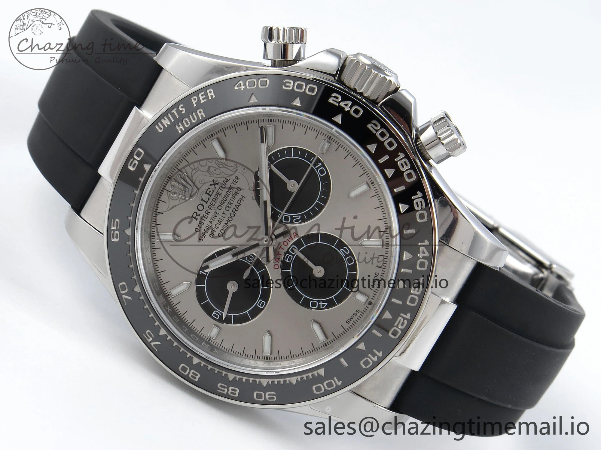 Attractive Daytona 126519 QF 1:1 Best Edition Gray Black Dial on Oysterflex Strap SH4131 V 705
