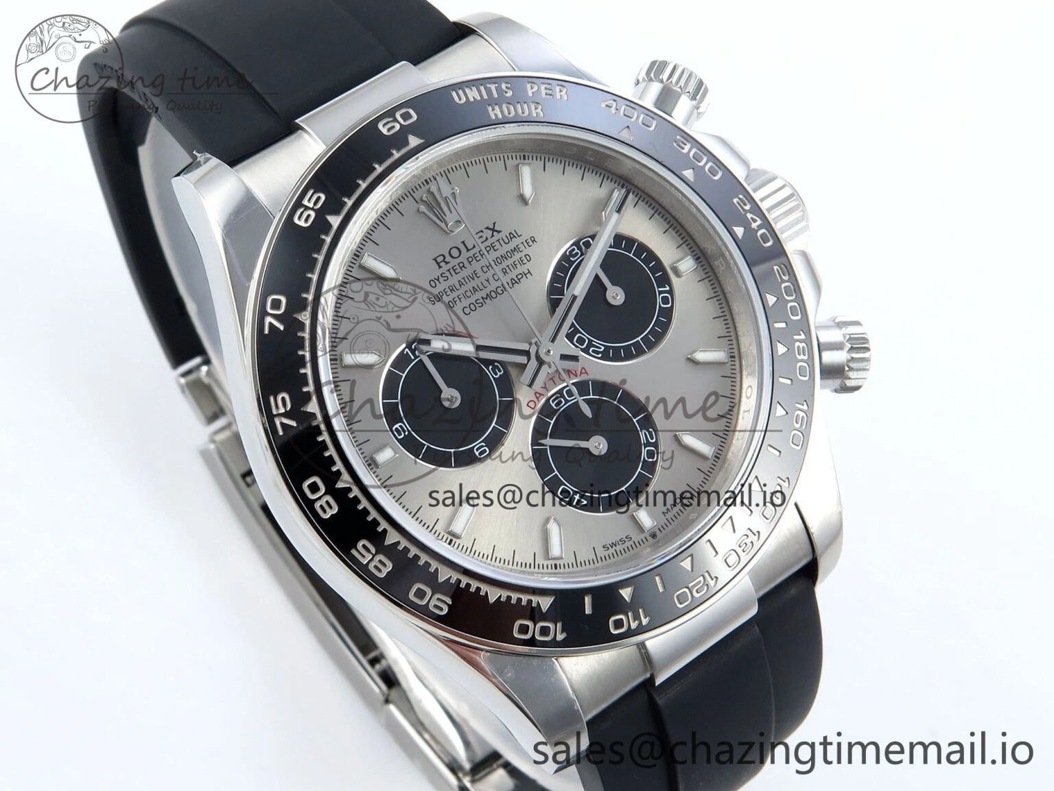 Attractive Daytona 126519 QF 1:1 Best Edition Gray Black Dial on Oysterflex Strap SH4131 V 705