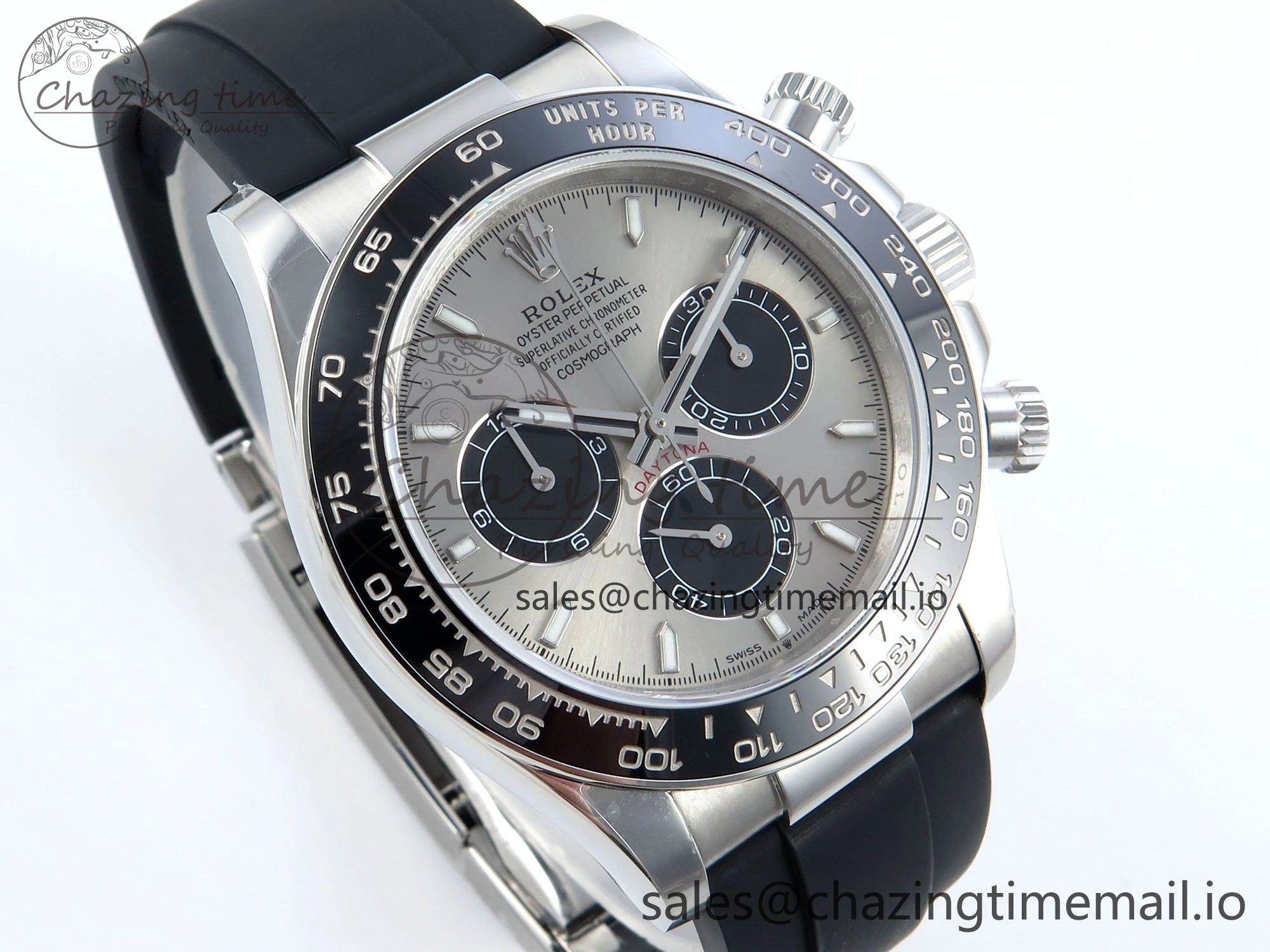 Attractive Daytona 126519 QF 1:1 Best Edition Gray Black Dial on Oysterflex Strap SH4131 V 705
