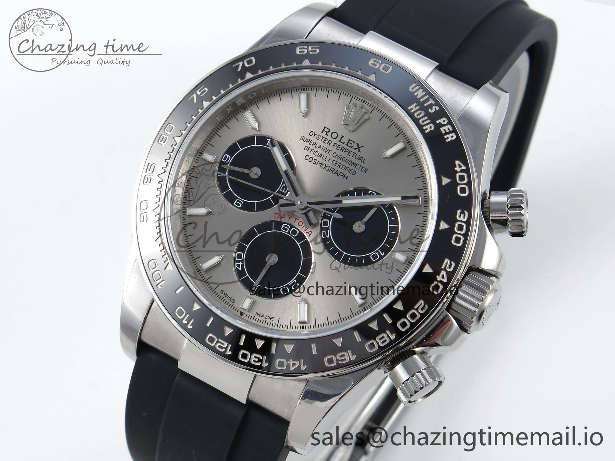 Attractive Daytona 126519 QF 1:1 Best Edition Gray Black Dial on Oysterflex Strap SH4131 V 705