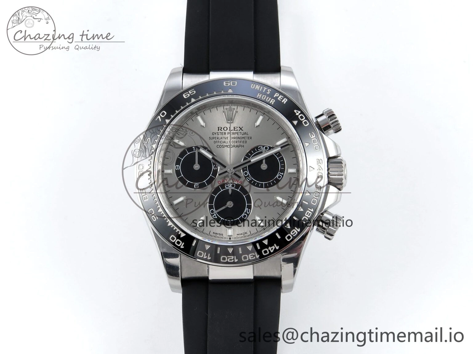 Attractive Daytona 126519 QF 1:1 Best Edition Gray Black Dial on Oysterflex Strap SH4131 V 705